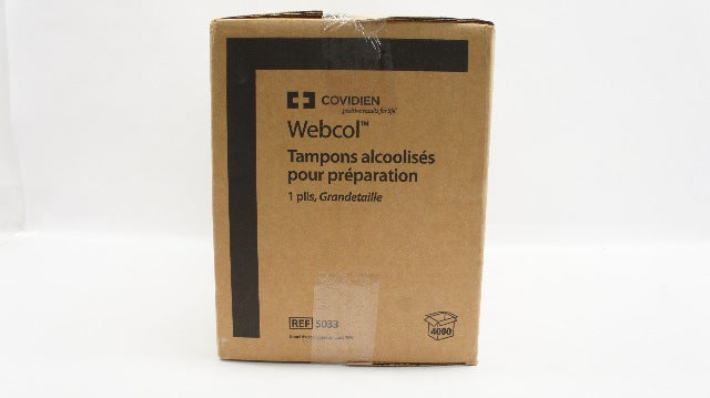 Covidien 5033 Webcol Tampons Alcoolises pour preparation - Case of 4000