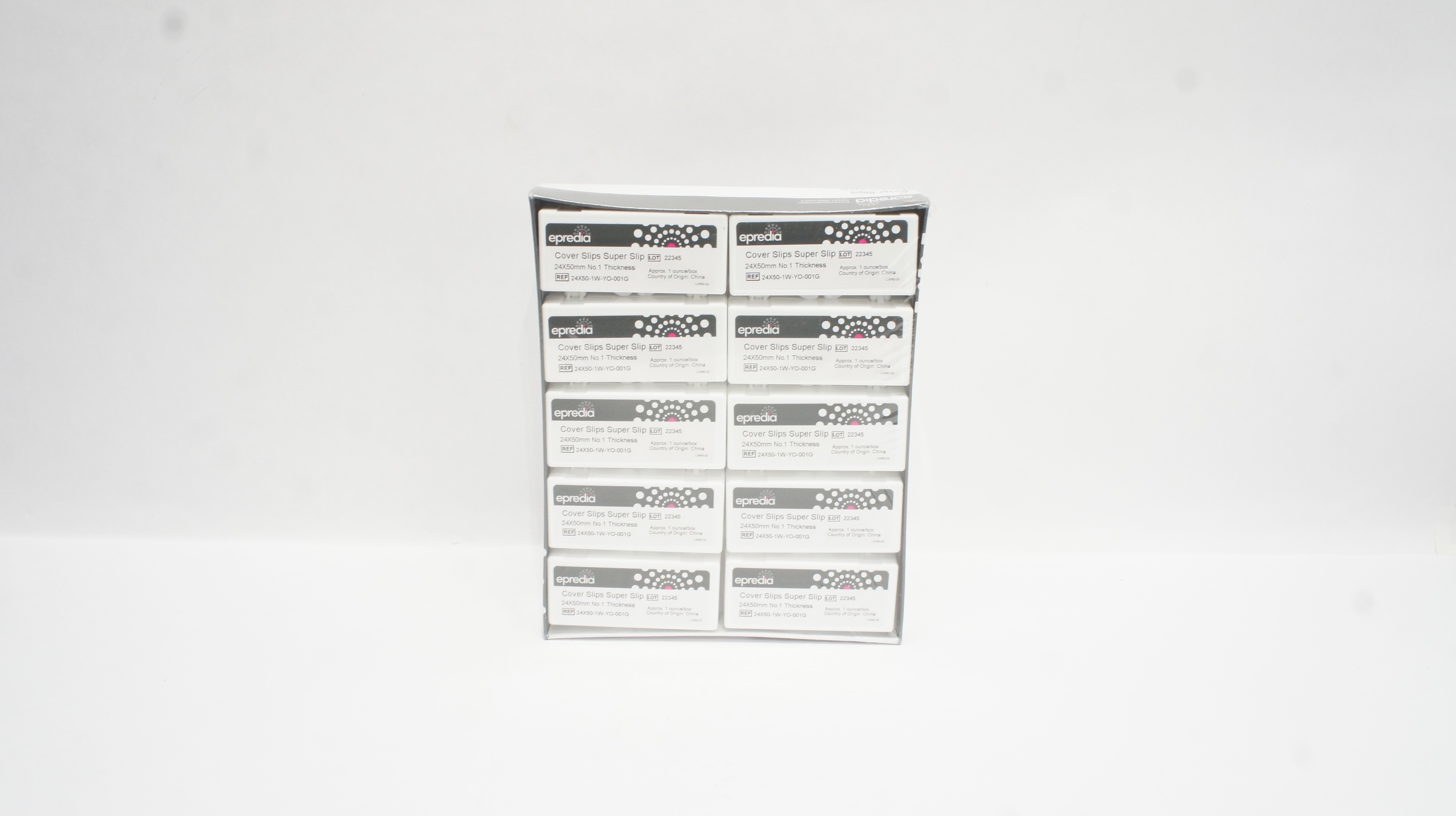 Epredia 24X50-1W-YO-001G Cover Slips Super Slip 24x50mm N.1 Thickness-Pack of 10