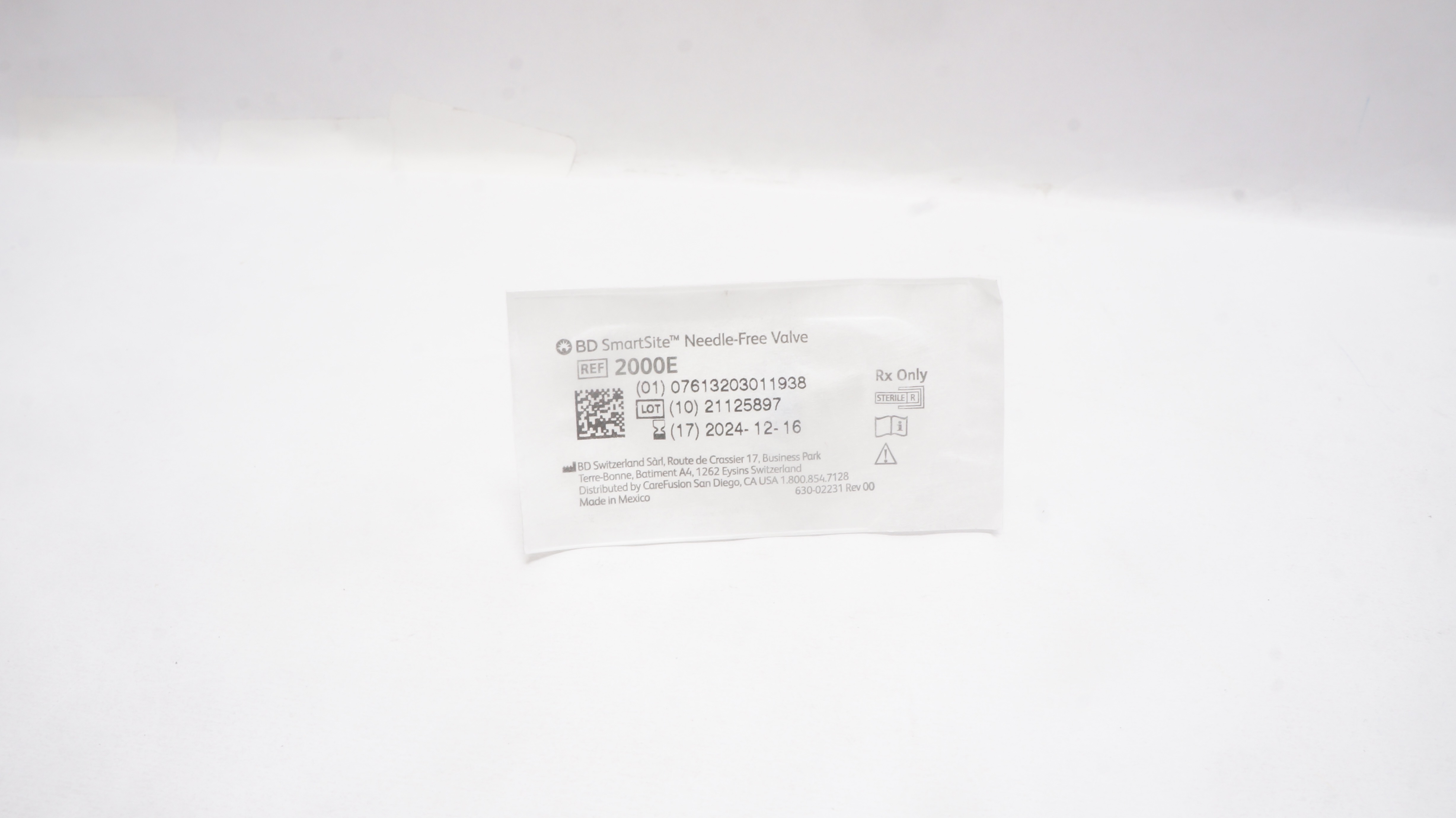 BD 2000EA SmartSite Ndle-Free Valve