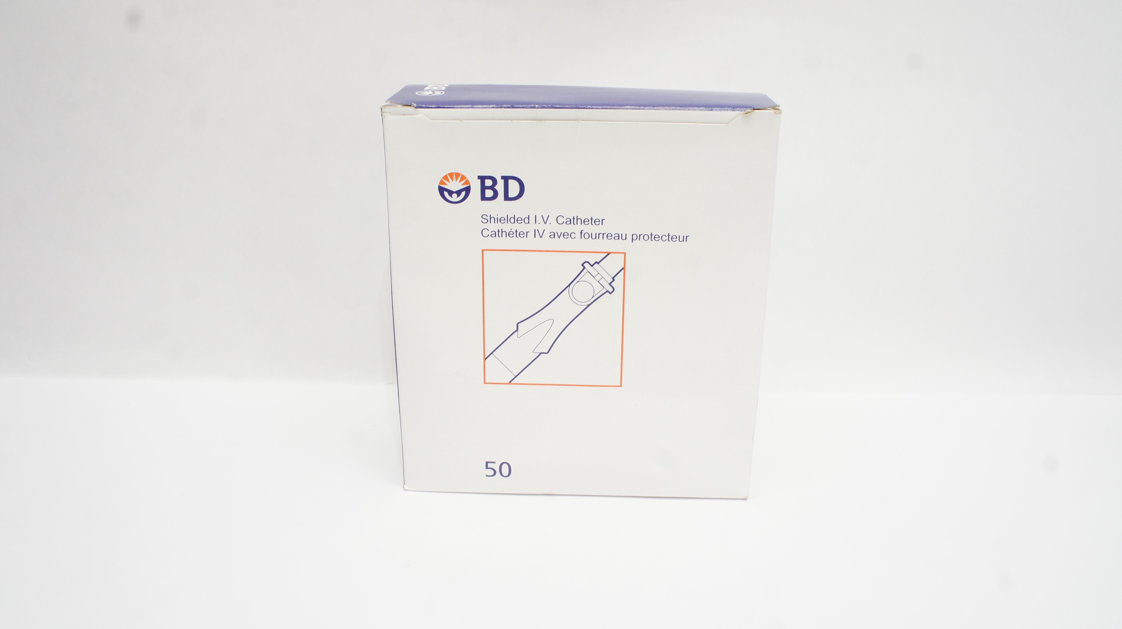 BD 381444 Insyte Autoguard Shielded I.V. Cath. 18Ga x 1.16inch (x) - Box of 50