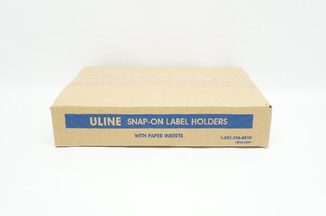 ULINE S-14461 Snap-On Label Holder 3 x 1-1/4inch - Pack of 25