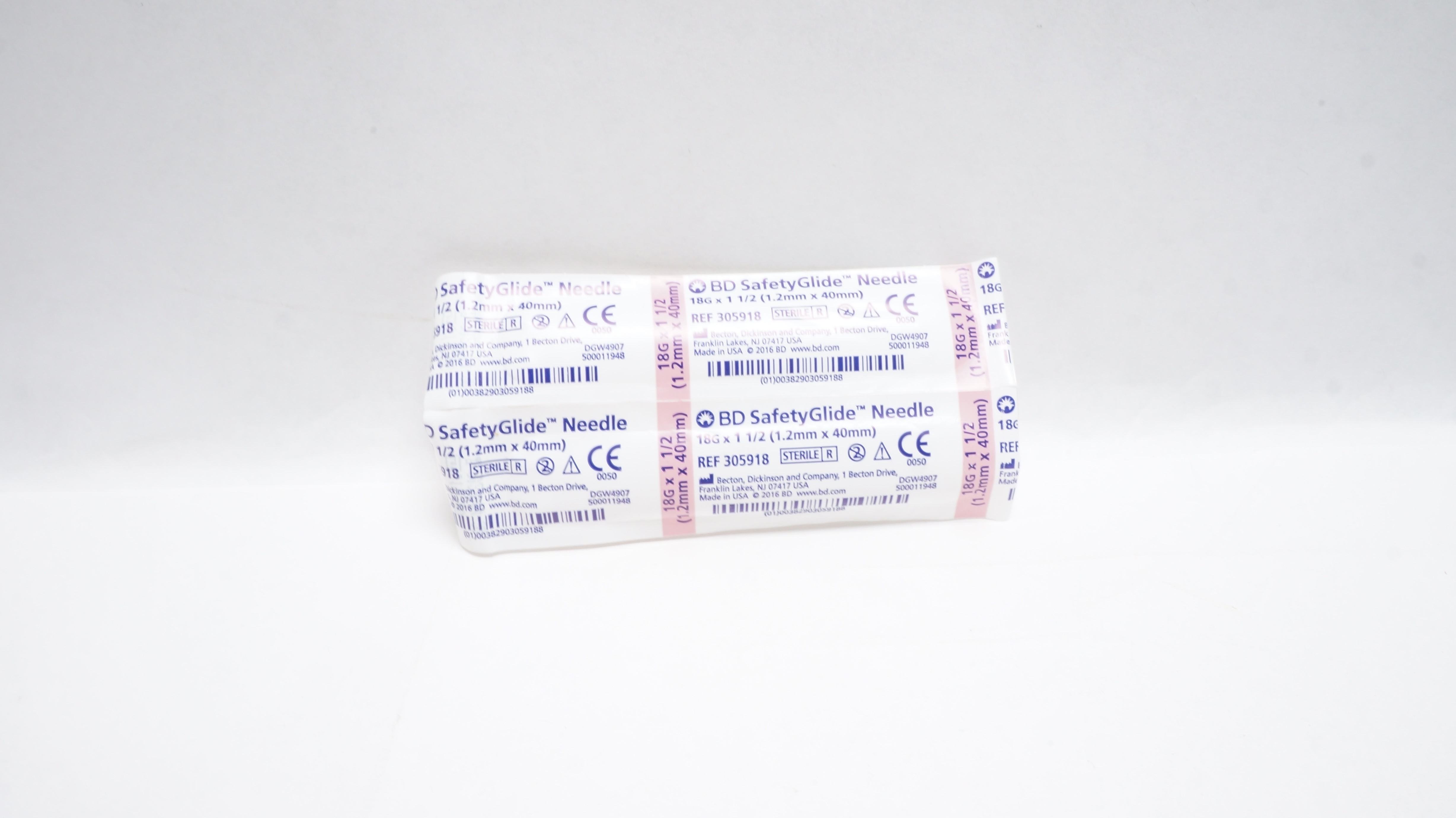 BD 305918 SafetyGlide Ndle 18G x 1-1/2 inch (x) - Pack of 2