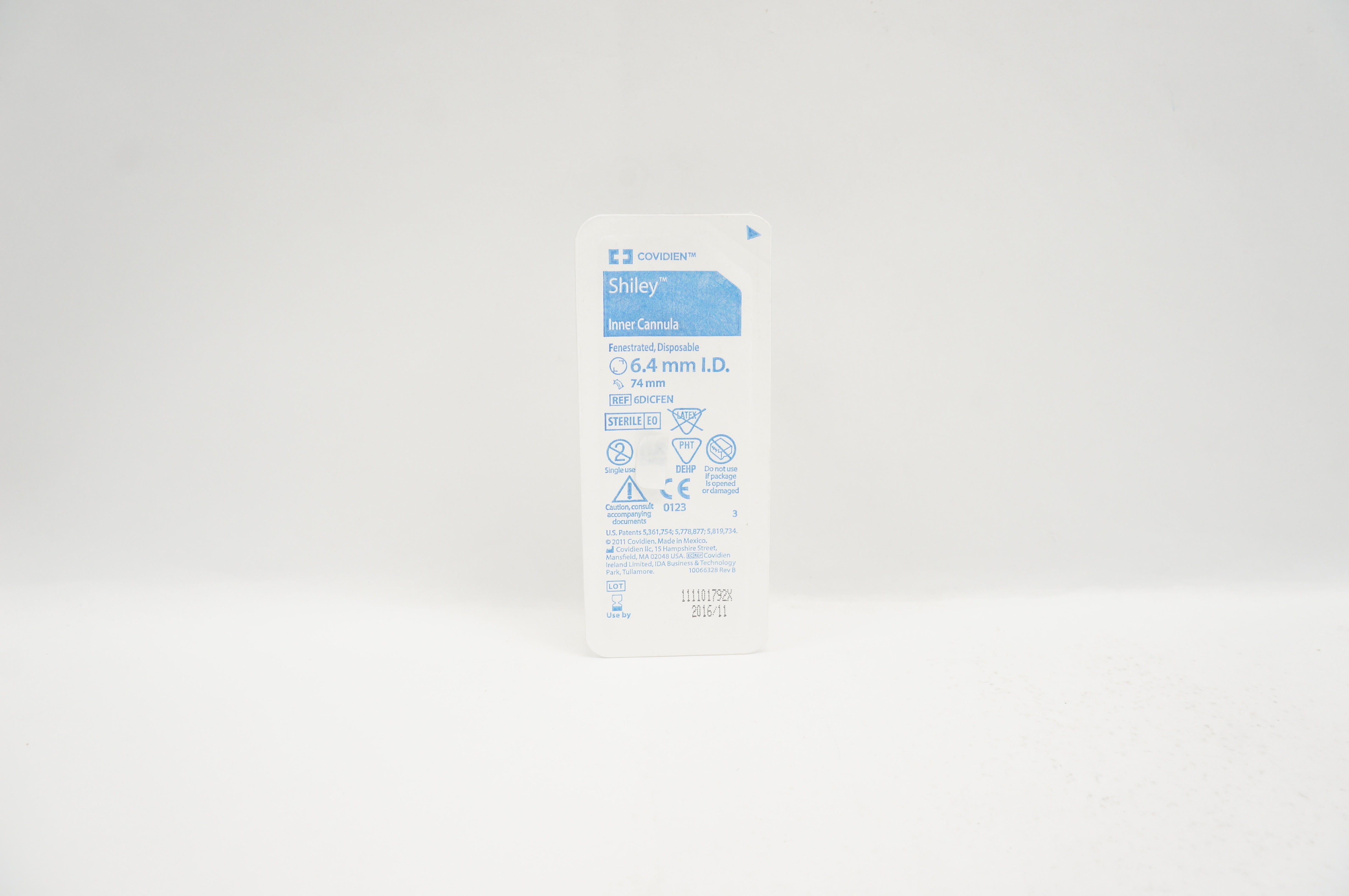 Covidien 6DICFEN Shiley Inner Cannula 6.4mm I.D. x 74mm (x)