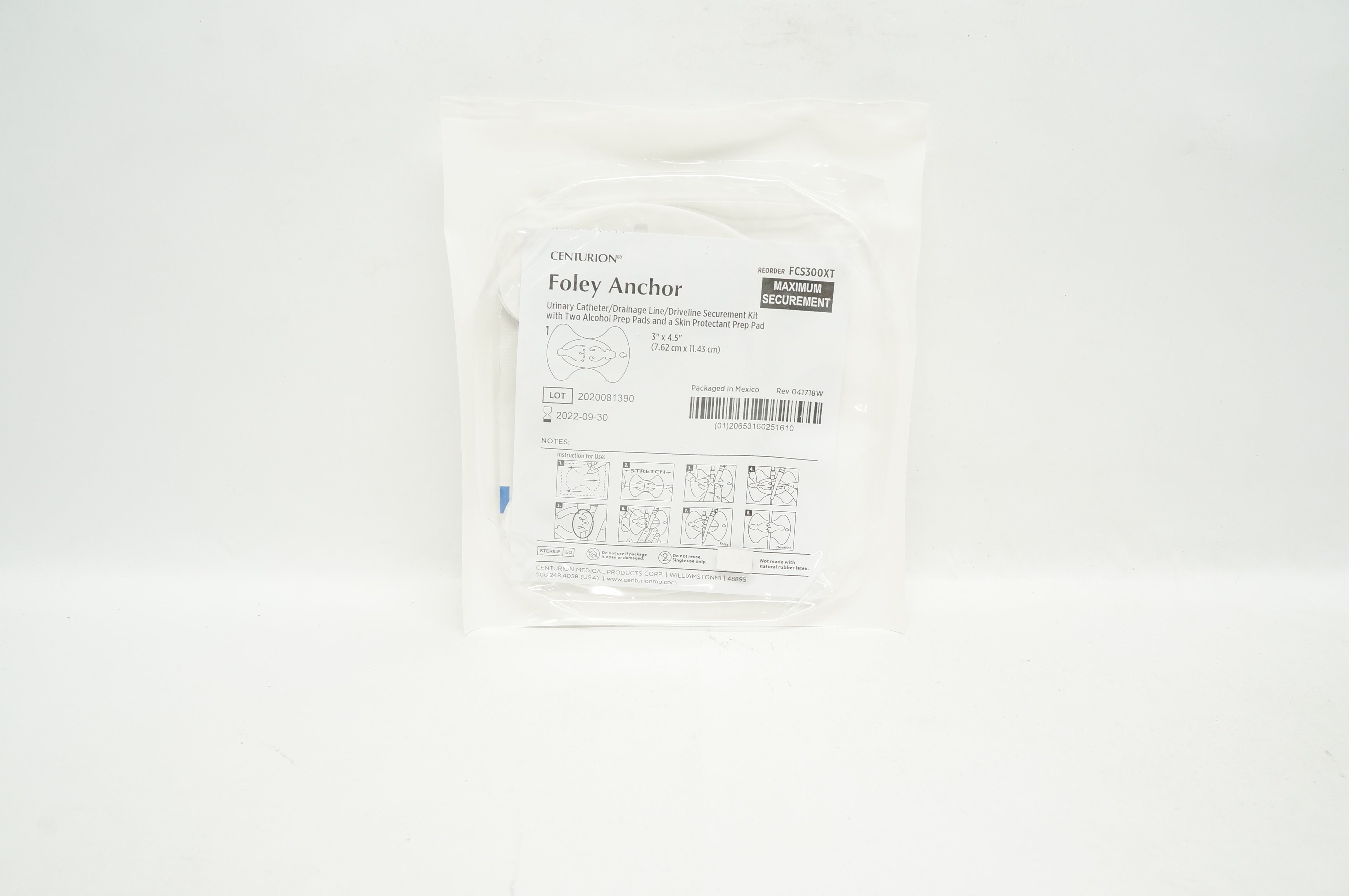 Centurion FCS300XT Foley Anchor Driveline Securement Kit 3 inch x 4.5 inch