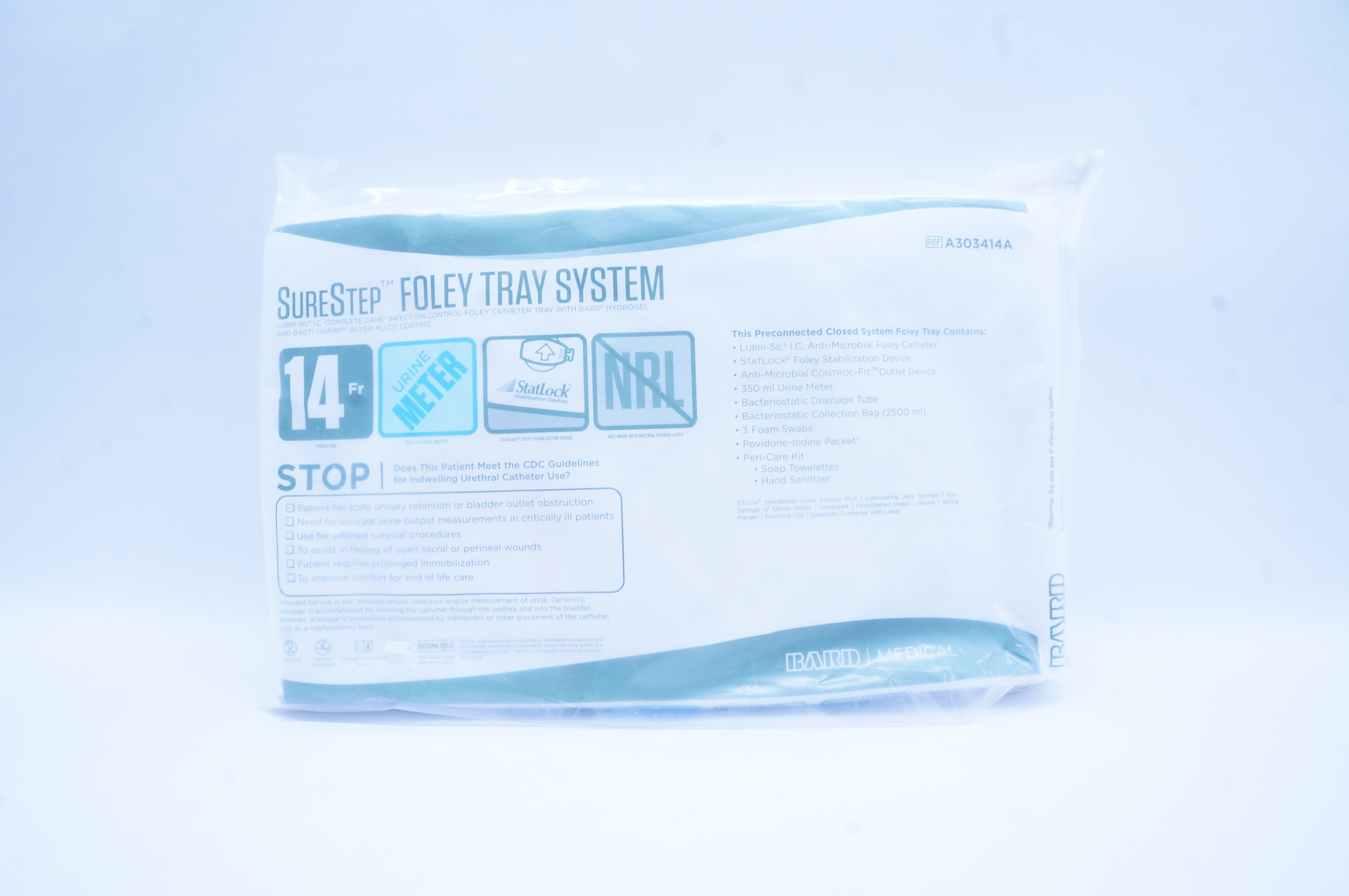 Bard A303414A SureStep Foley Tray System 14Fr