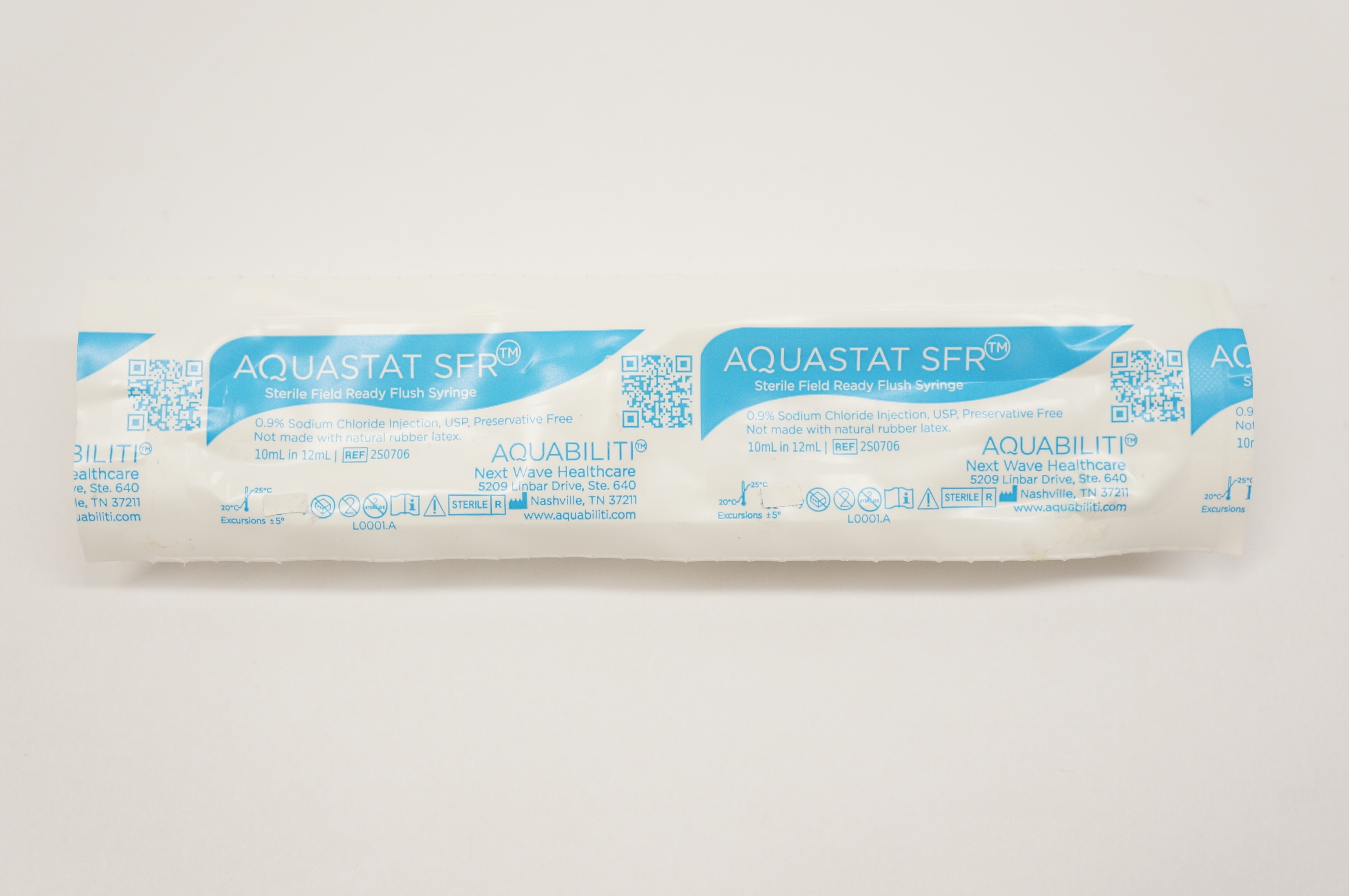 Aquability 2S0706 Aquastat SFR Flush Syringe 10mL in 12mL (x)