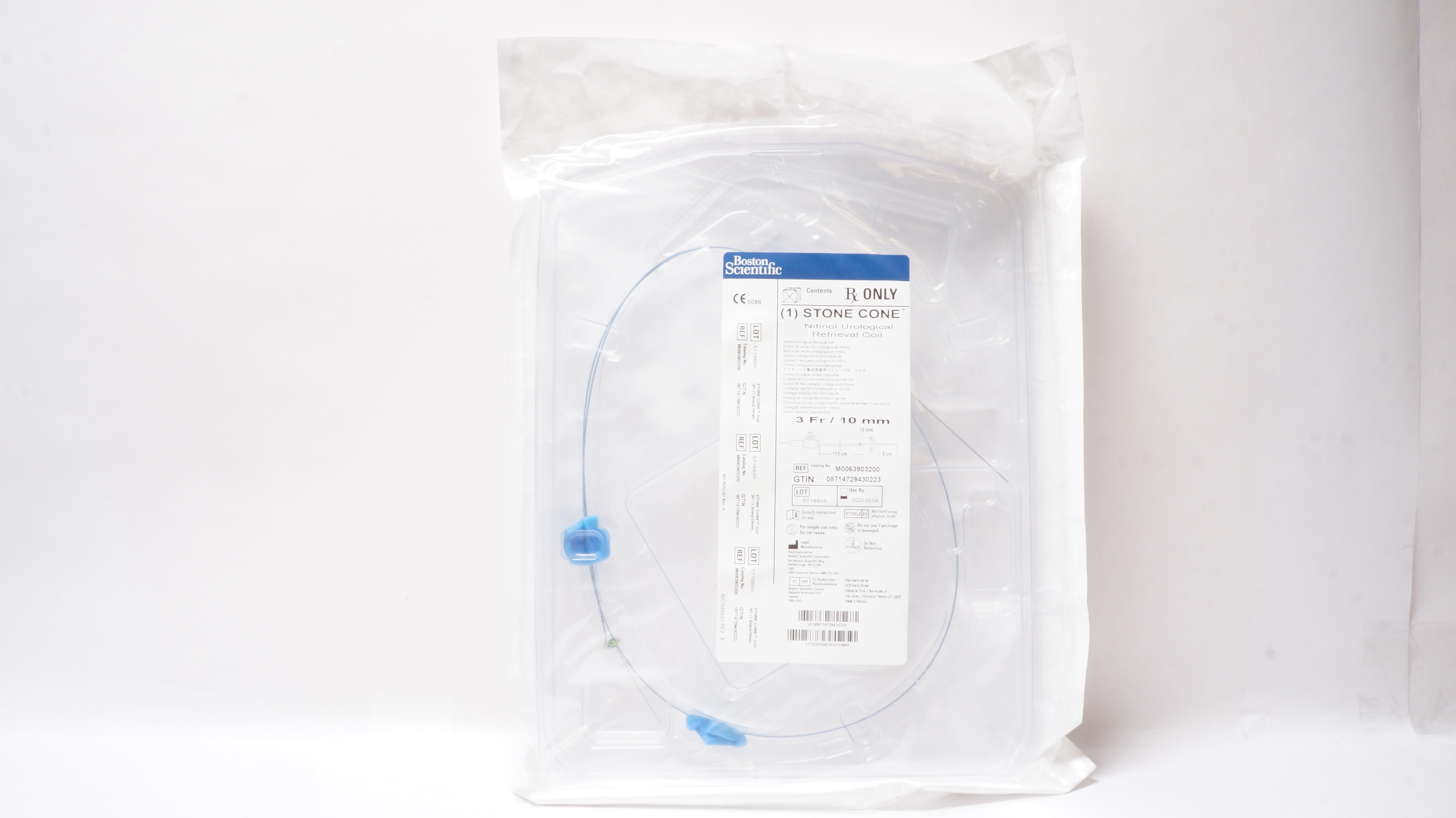 Boston Scientific 390320 Stone Cone Nitinol Retrieval Coil 3Fr/10mm (x)