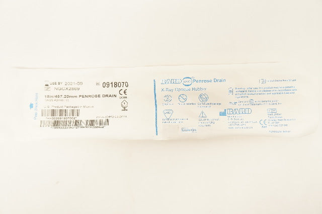 Bard 0918070 Penrose Drain,  X-Ray Opaque Rubber 18inch/457.20mm (x)