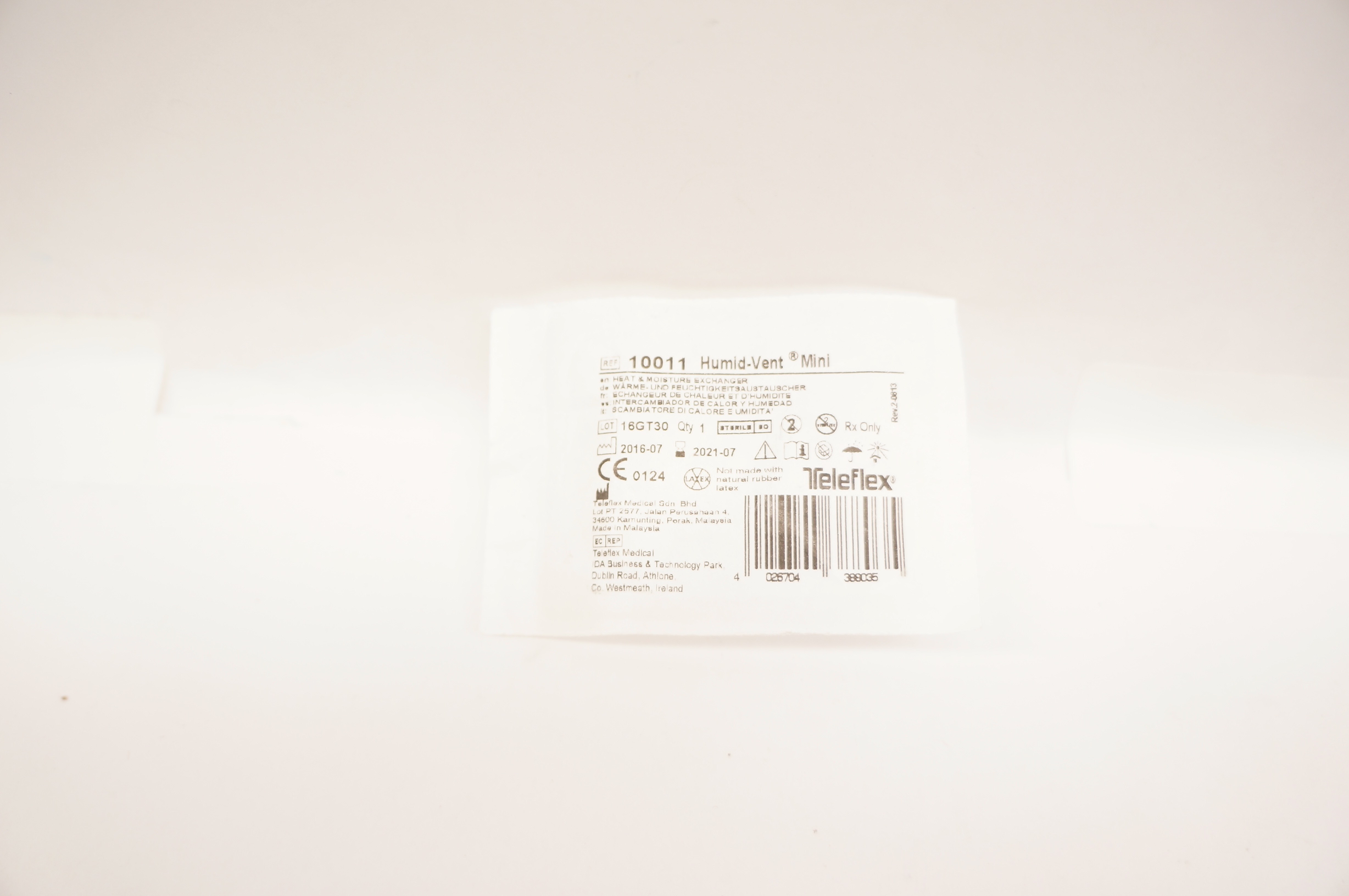 Teleflex 10011 Humid-Vent Heat & Moisture Exchanger (x)