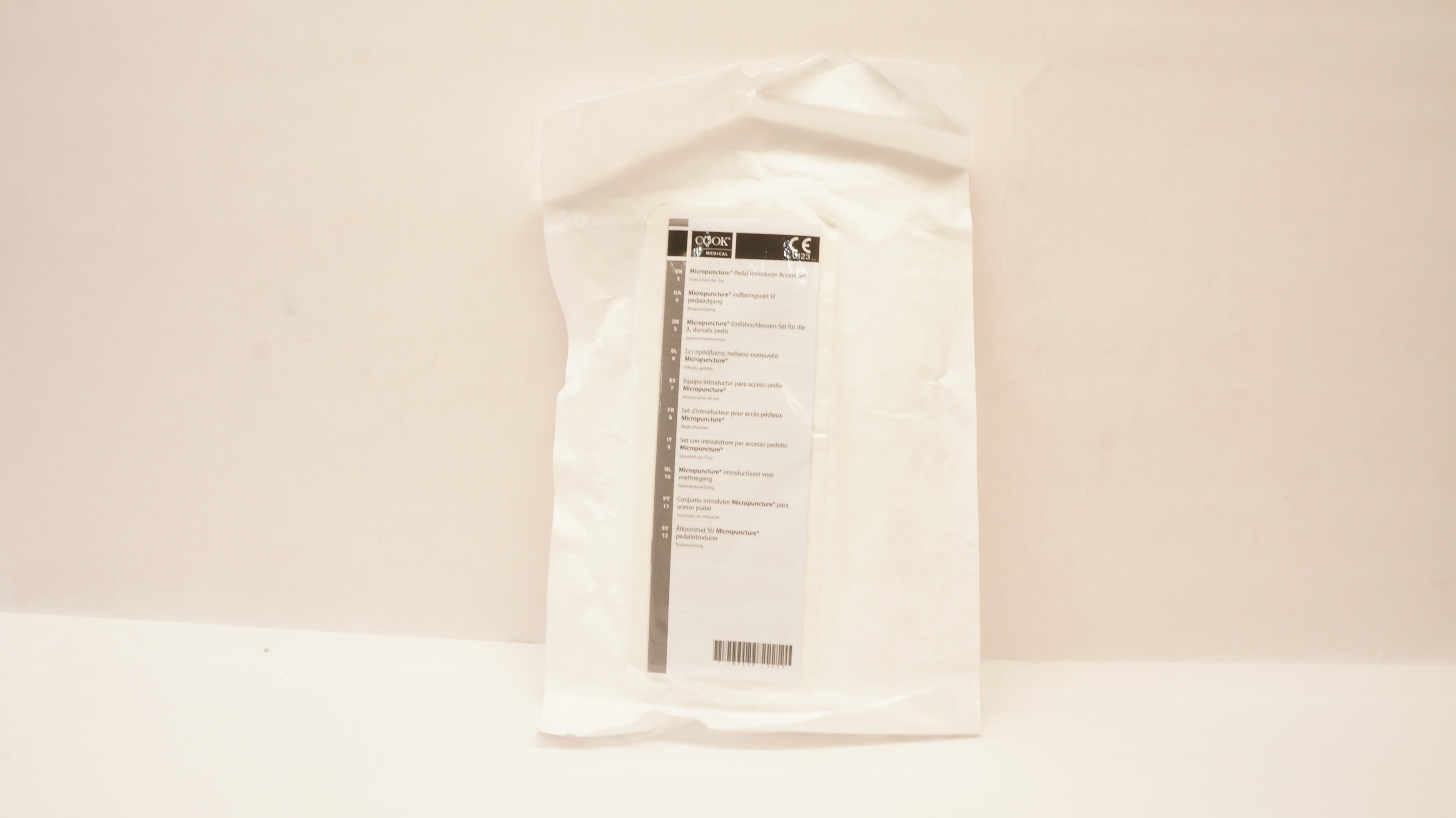 Cook Medical G02972 Micropuncture Pedal Access Set 4.0Fr x 7cm x