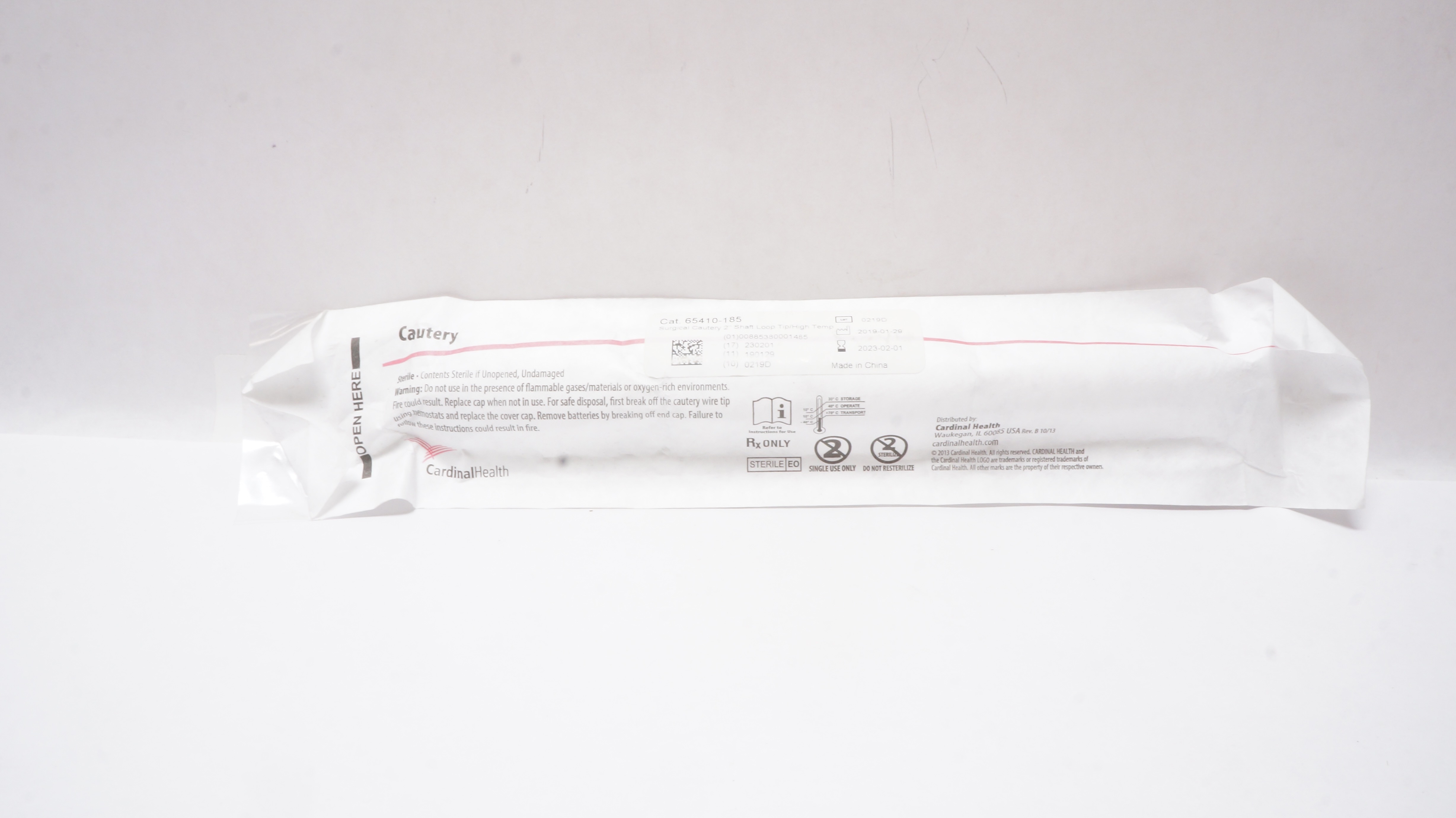 Cardinal Health 65410-185 Surgical Cautery 2 In.,Shaft Loop Tip/High Temp (x)