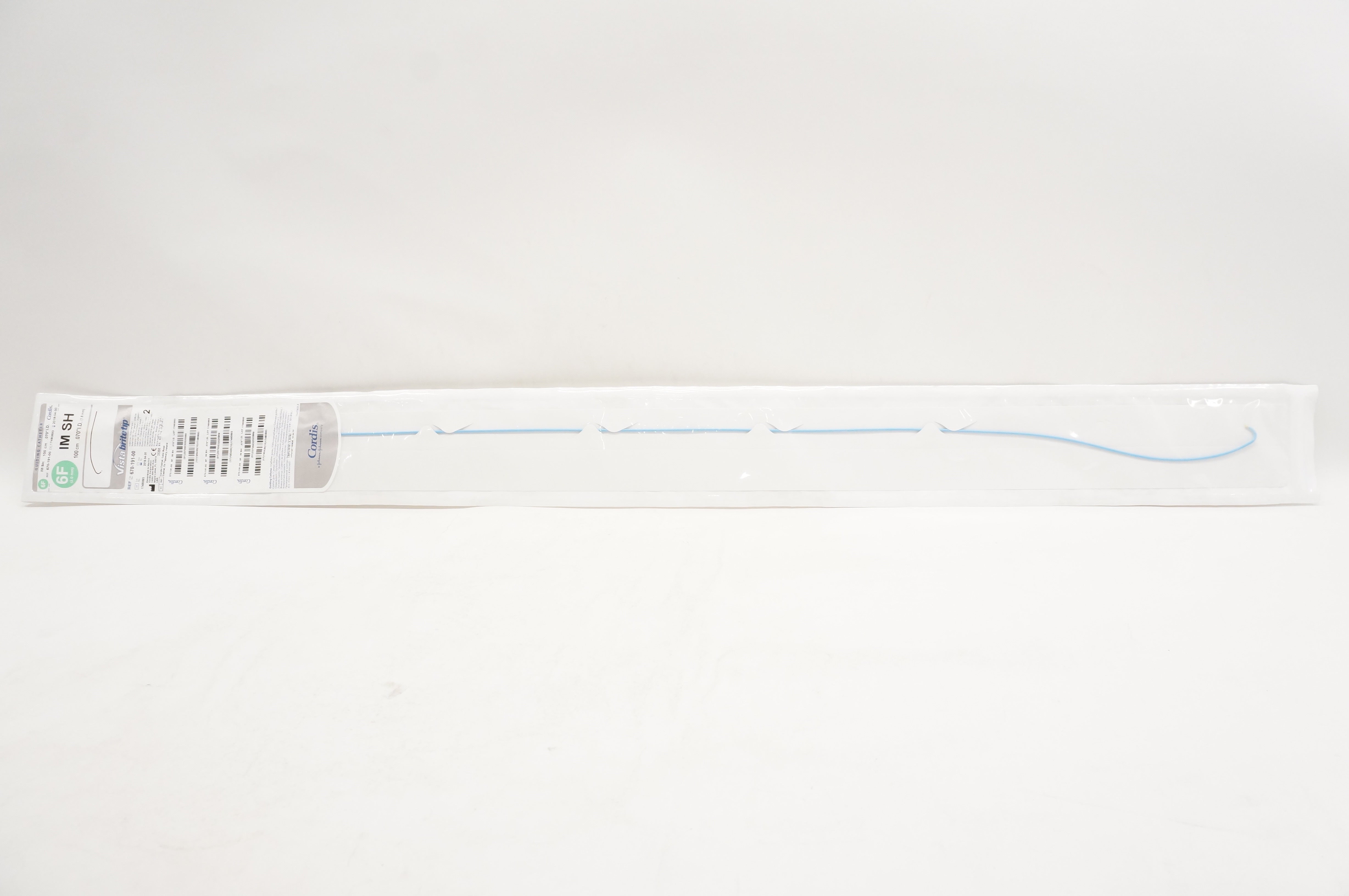 Cordis 670-191-00 Vistabritetip Guiding Cath. IM SH 6F x 100cm x .070inch (x)