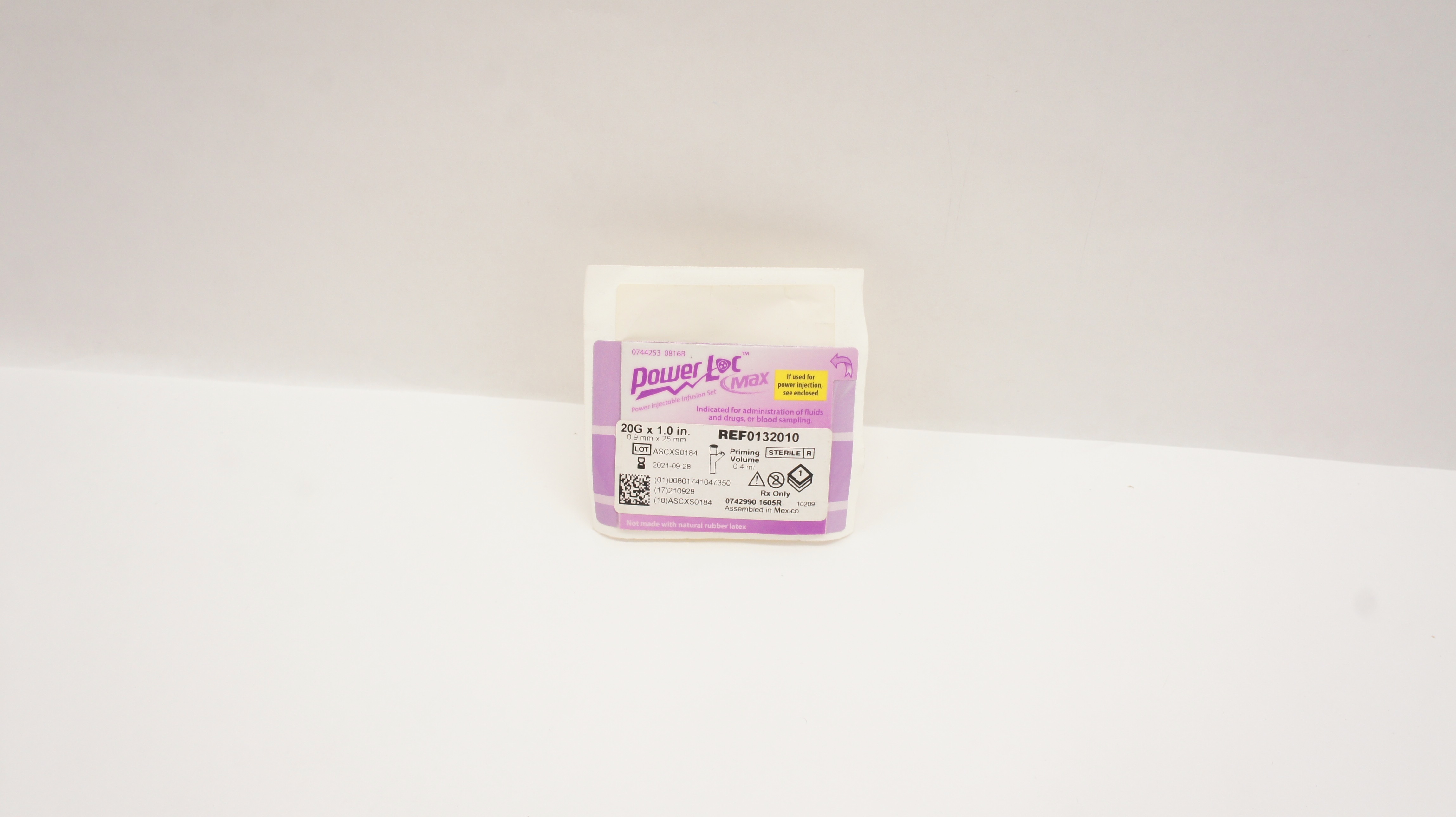 Bard 0132010 PowerLoc Max Injectable Infusion Set 20G x 1.0In (x)