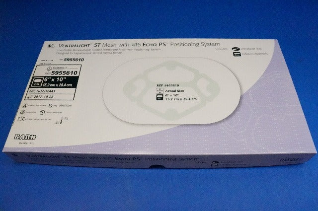 Bard 5955610 Ventralight ST Mesh with PS Echo PS Positioning System 6inx10in (x)