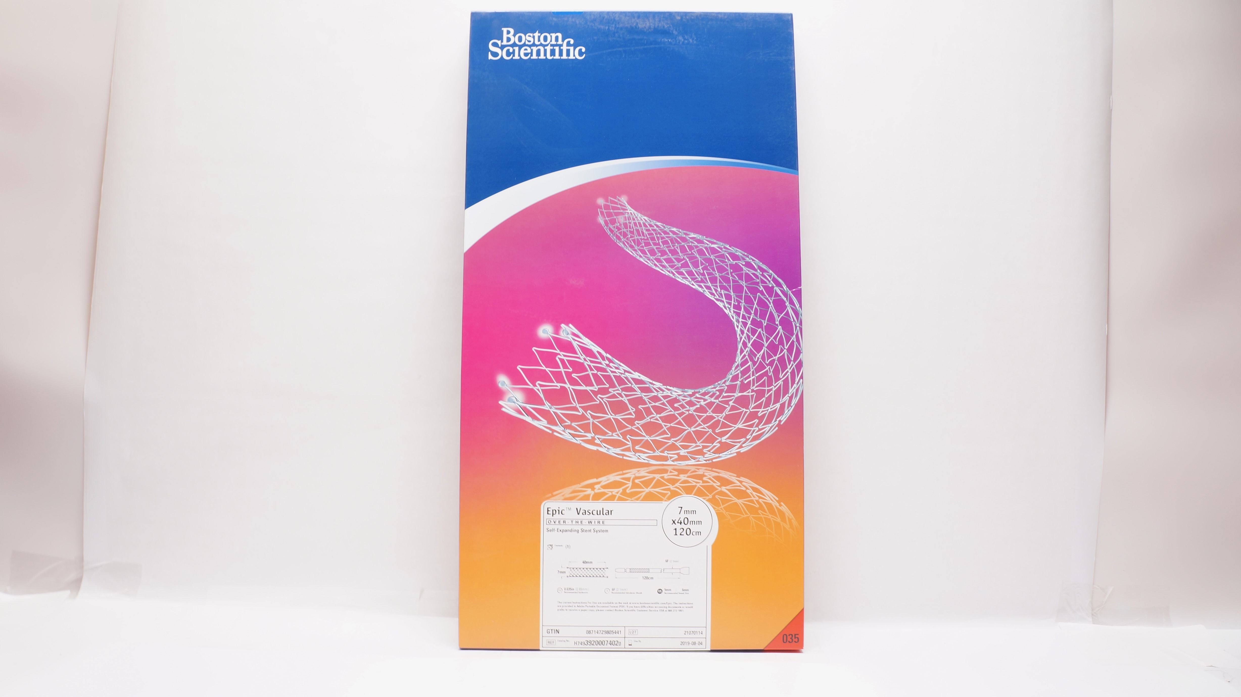 Boston Scientific H74939200074020 Epic Stnt System 7mm x 40mm x 120cm (x)