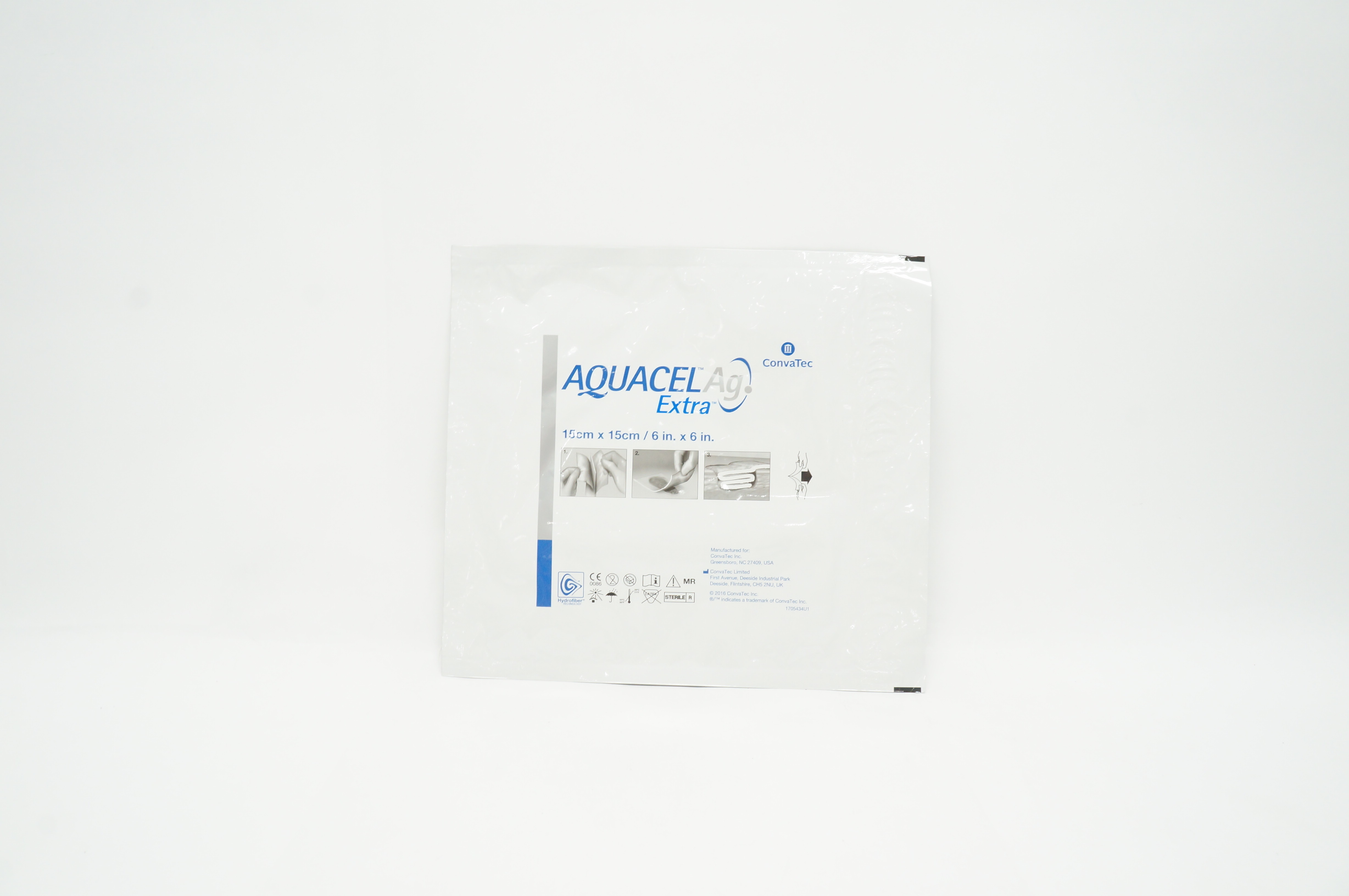 ConvaTec Aquacel Ag Extra Hydrofibre Wound Dressing 6 inch x 6 inch (x)