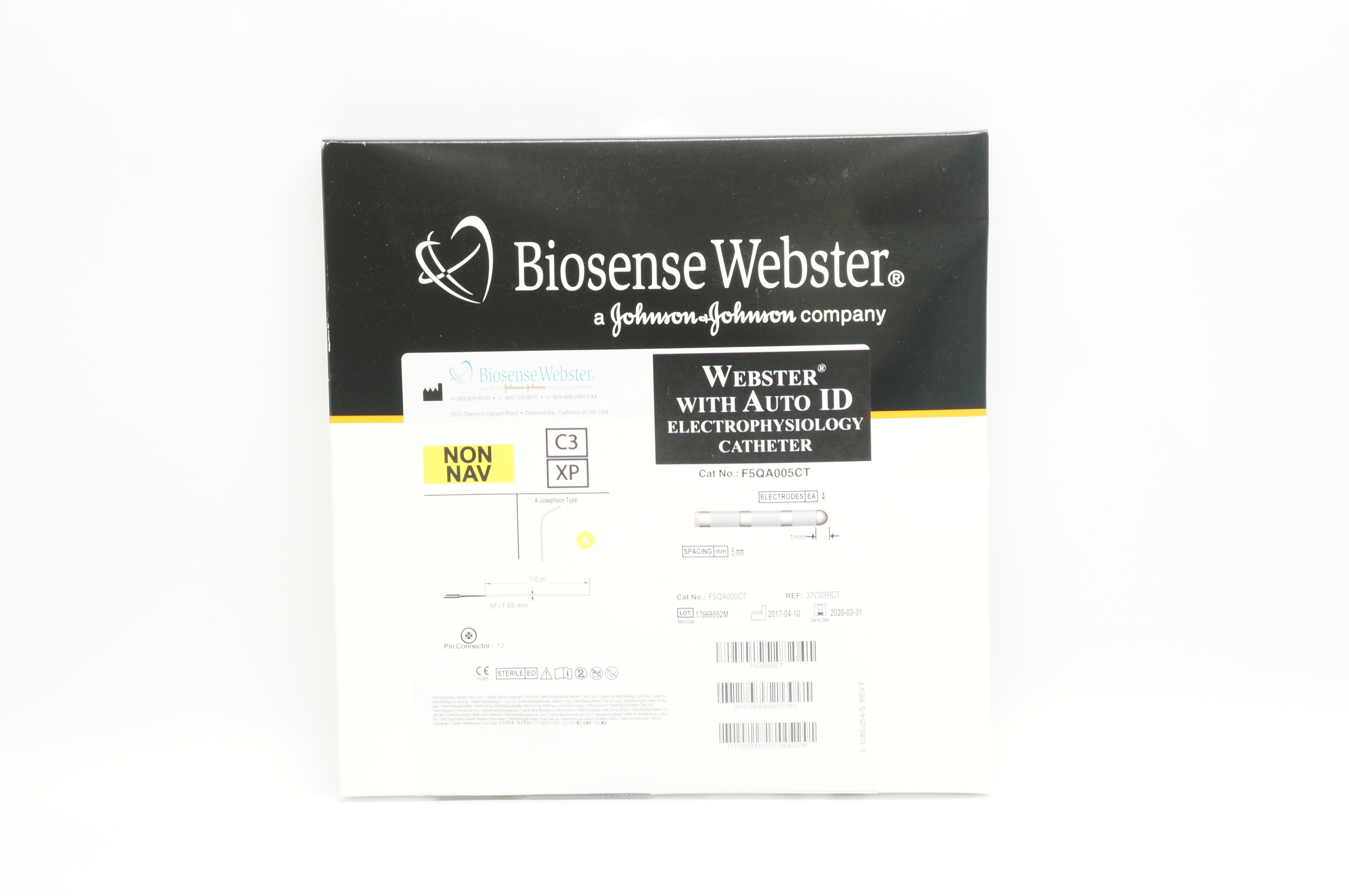 Webster 37C03RCT Biosense Electrophysiology Cath. 5F x 110cm (x)
