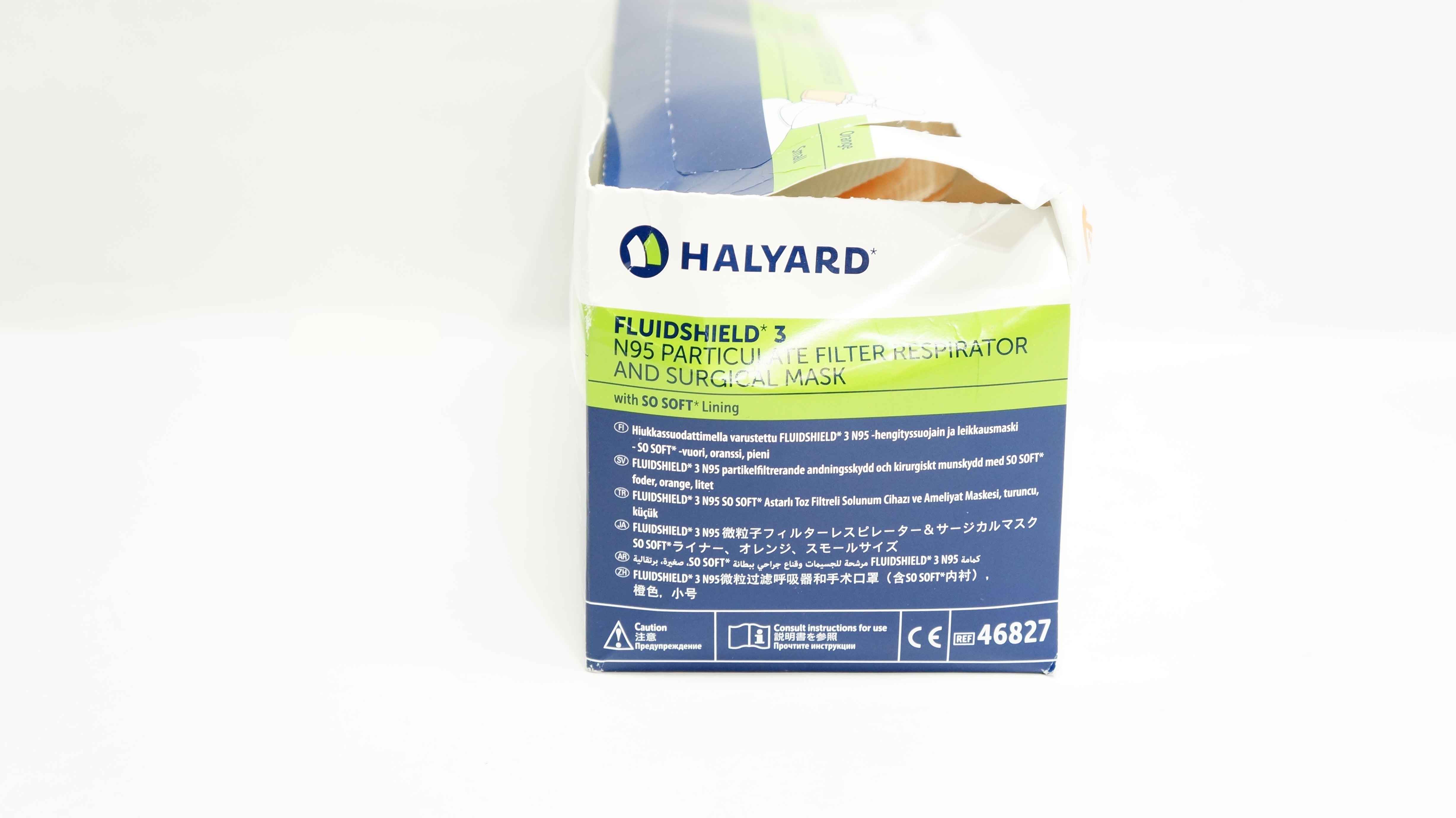 Halyard 46827 FluidShield 3 N95 Filter Respirator & Surgical Mask