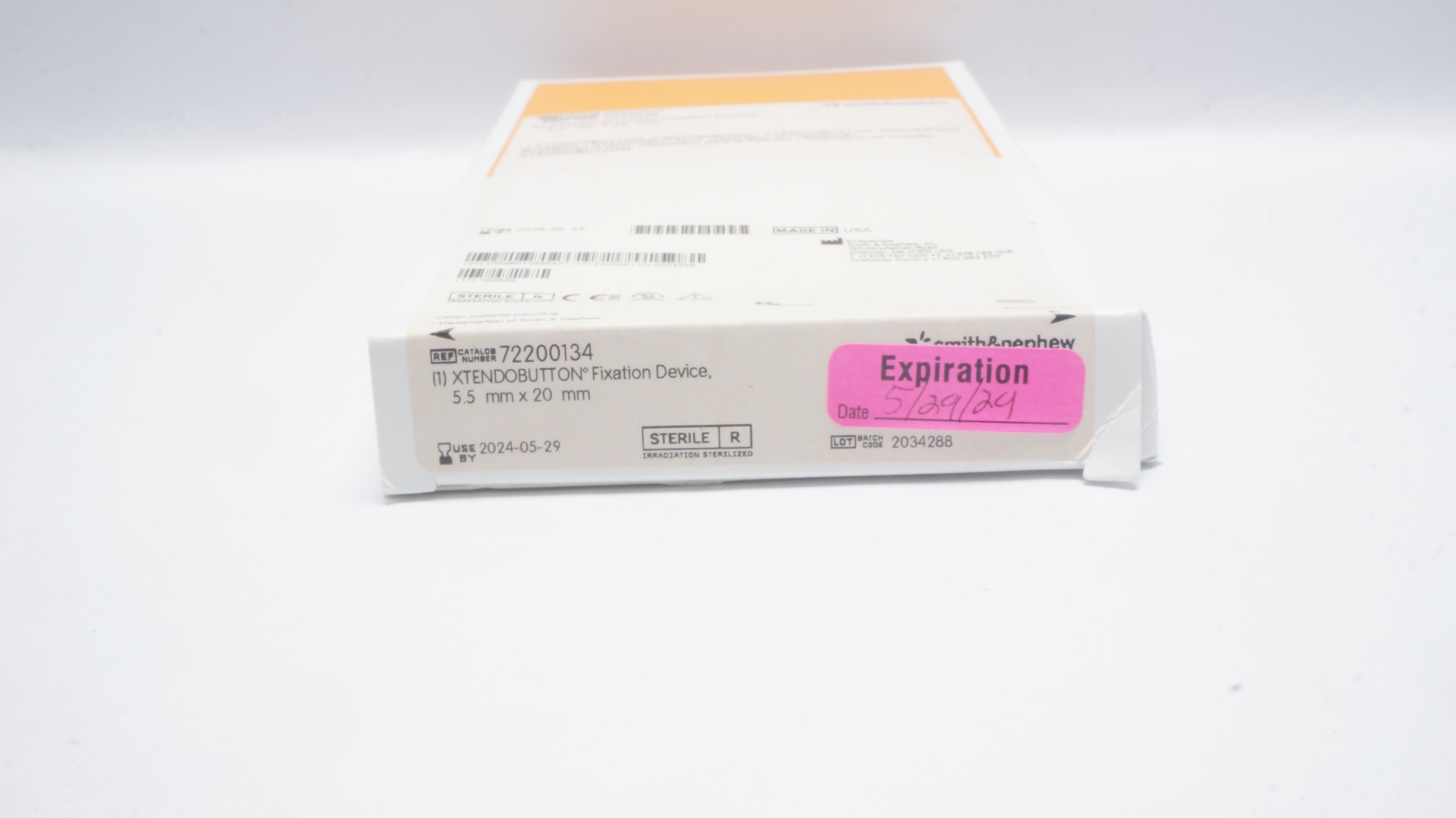 Smith&Nephew 72200134 Xtendobutton Fixation Device, 5.5mmx 20mm (x)