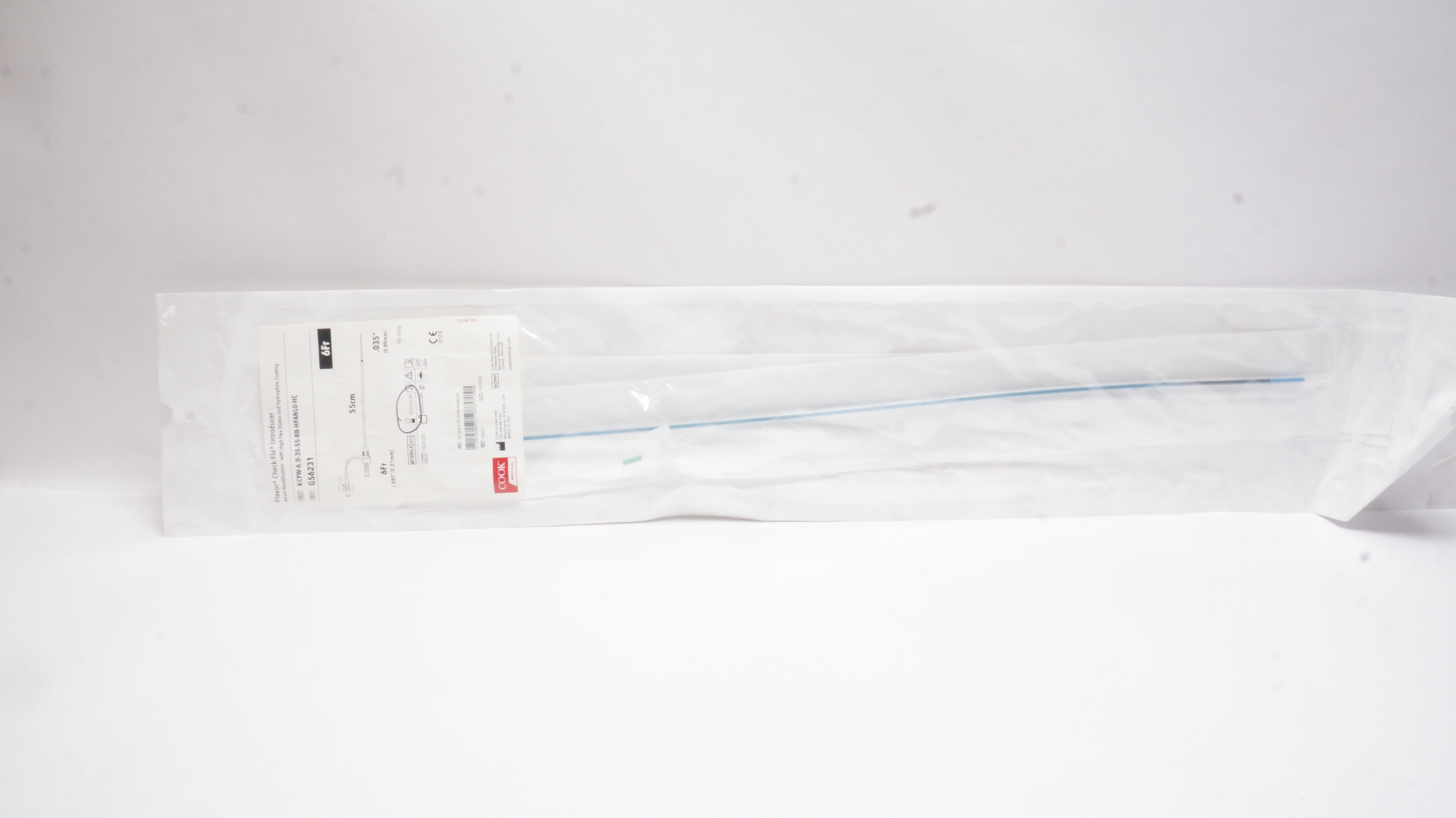 Check Flo Body Cook Medical G56231 Flexor Check-Flo Introducer 6Fr
