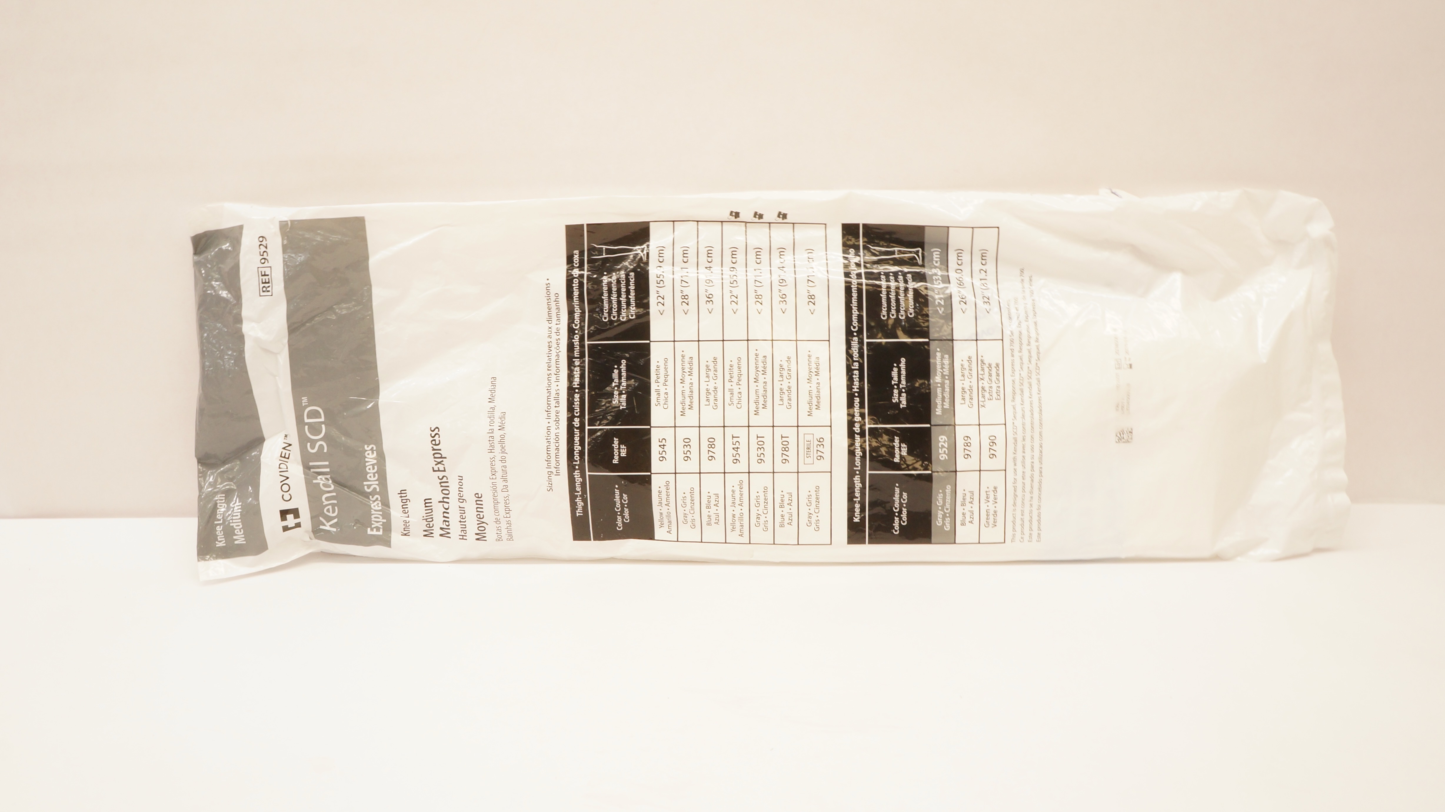 Covidien 9529 Kendall SCD Express Sleeves Knee Length Medium < 21 inch