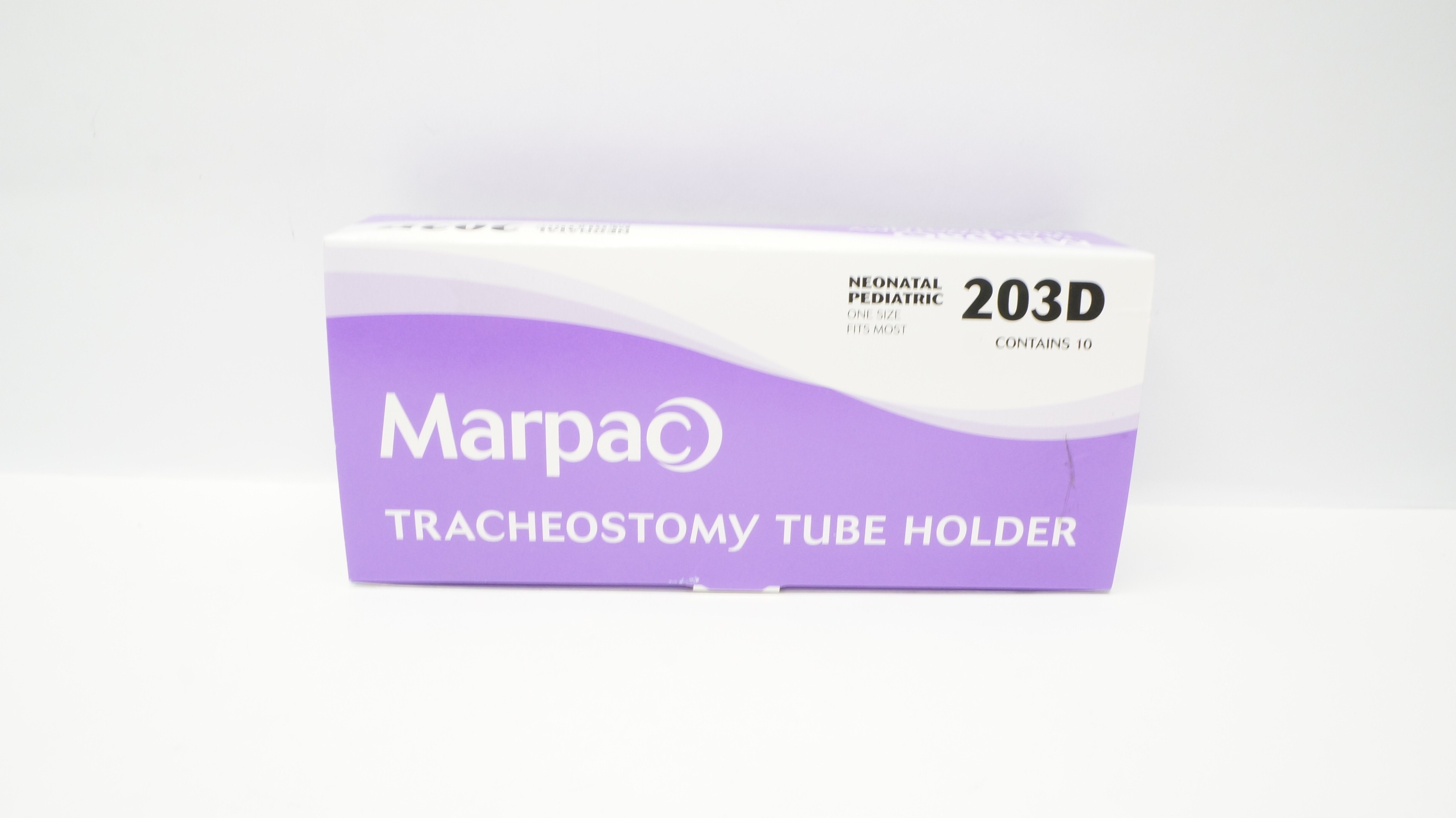 Marpac Medical 203D Tracheostomy Tube Holder Neonatal/Pediatric Box of 10