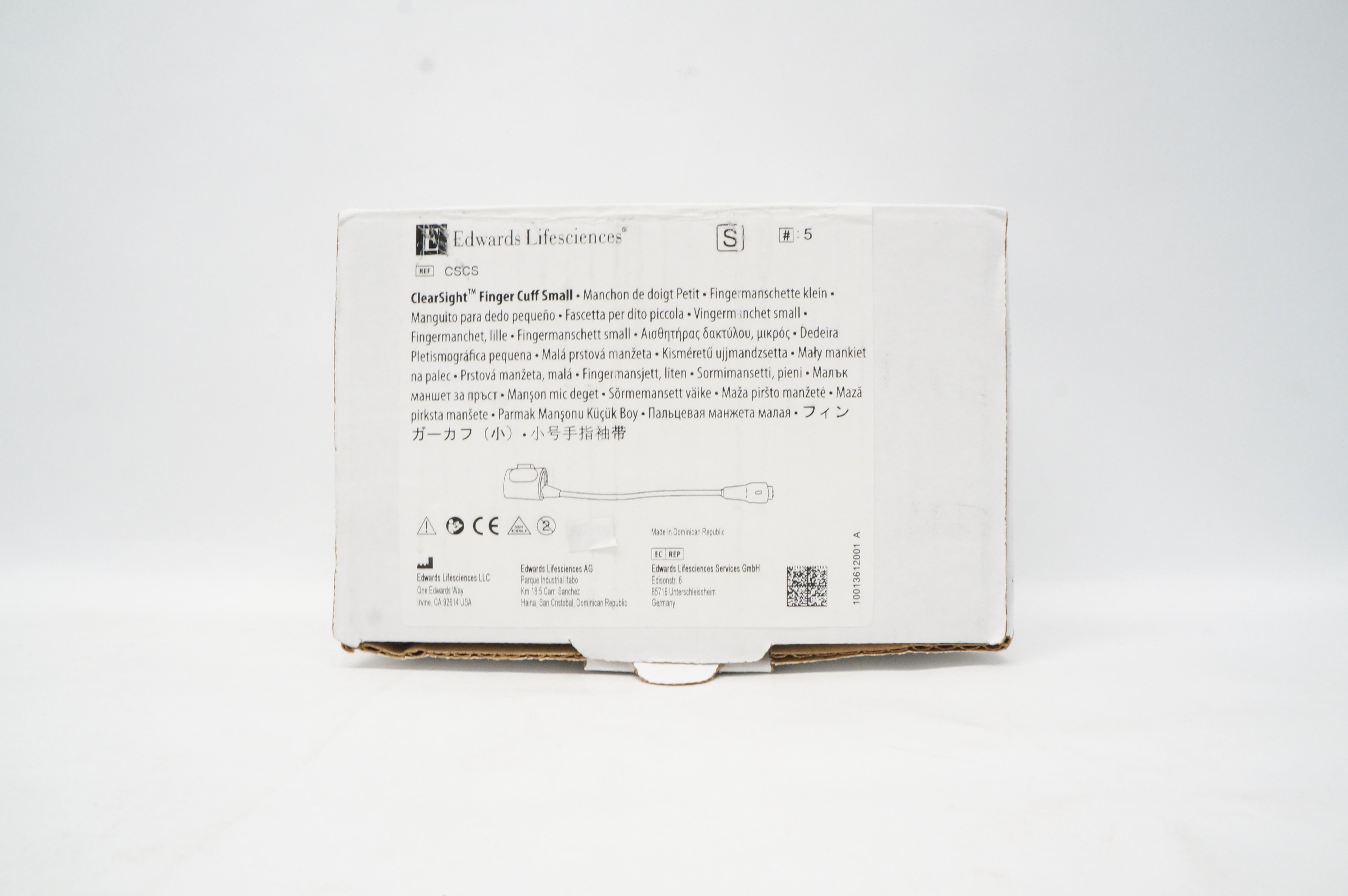 Edwards Lifesciences CSCS ClearSight Finger Cuff, Small - Box of 5