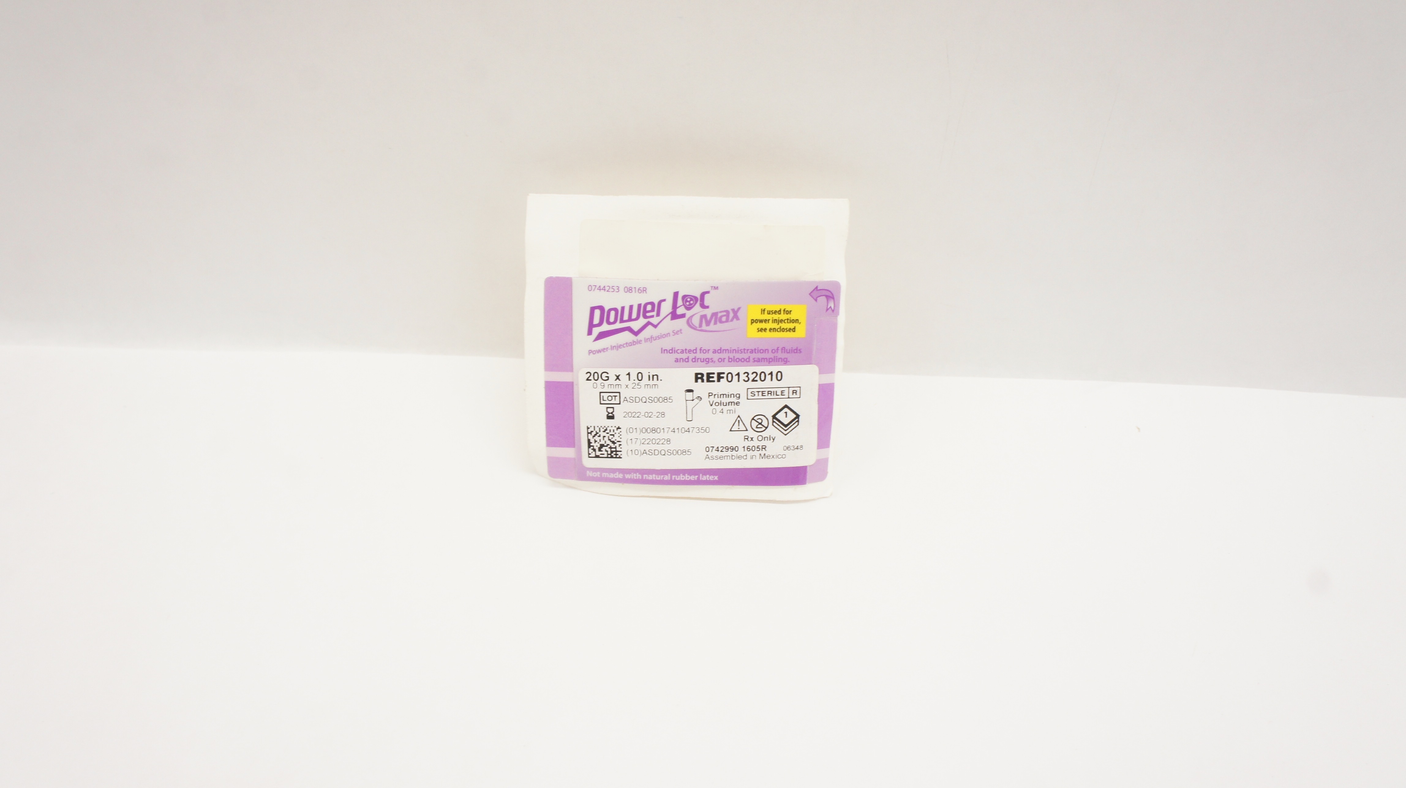 Bard 0132010 PowerLoc Max Injectable Infusion Set 20G x 1.0In (x)