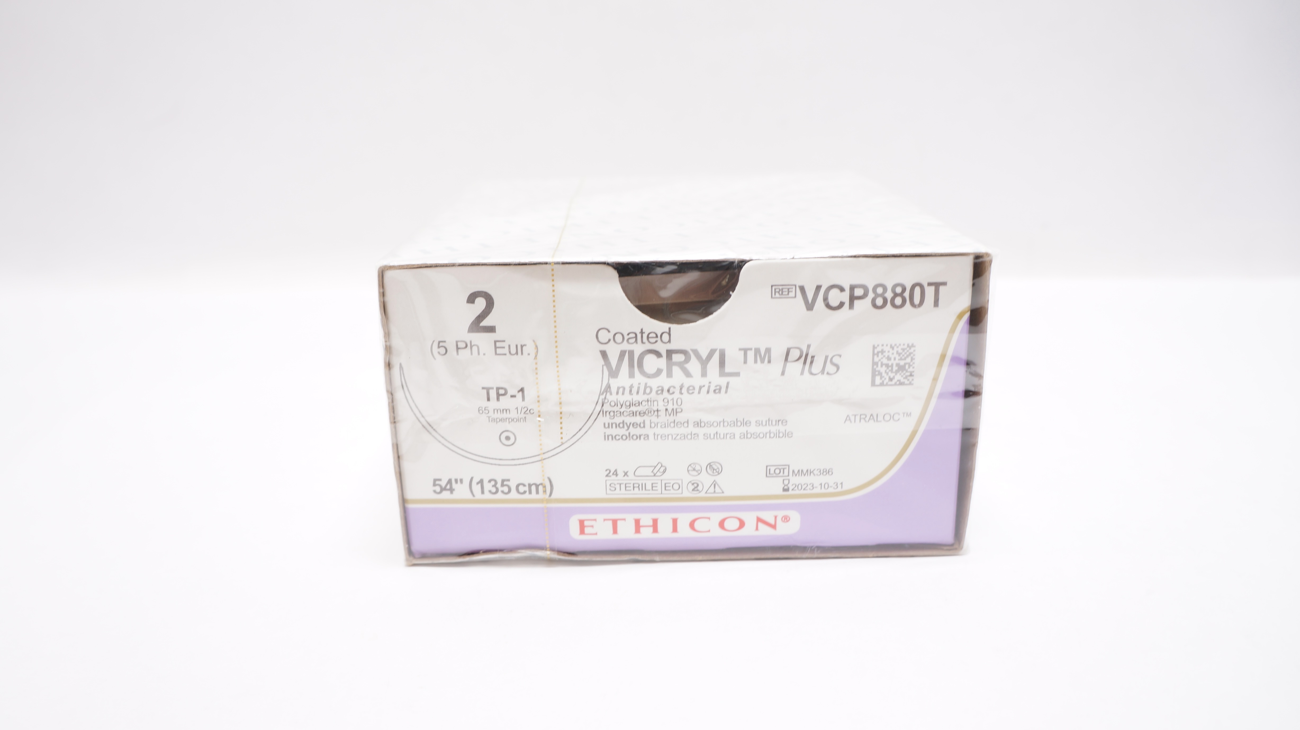 やーページ Ethcon J608H Coated Vicryl 0 Polyglactin 910 Sutupak 54inch