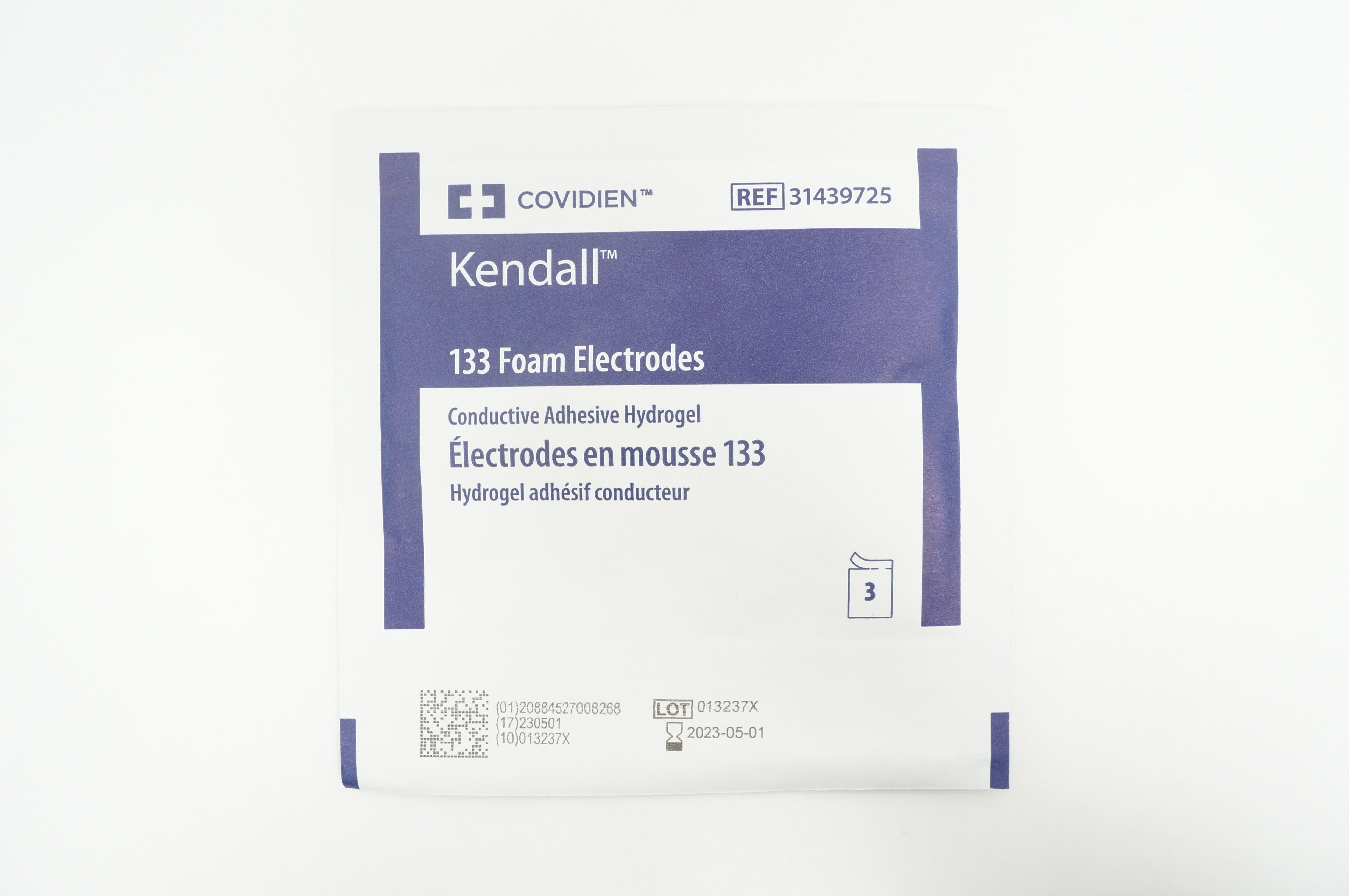 Covidien 31439725 Kendall 133 Foam Electrodes Pack of 3