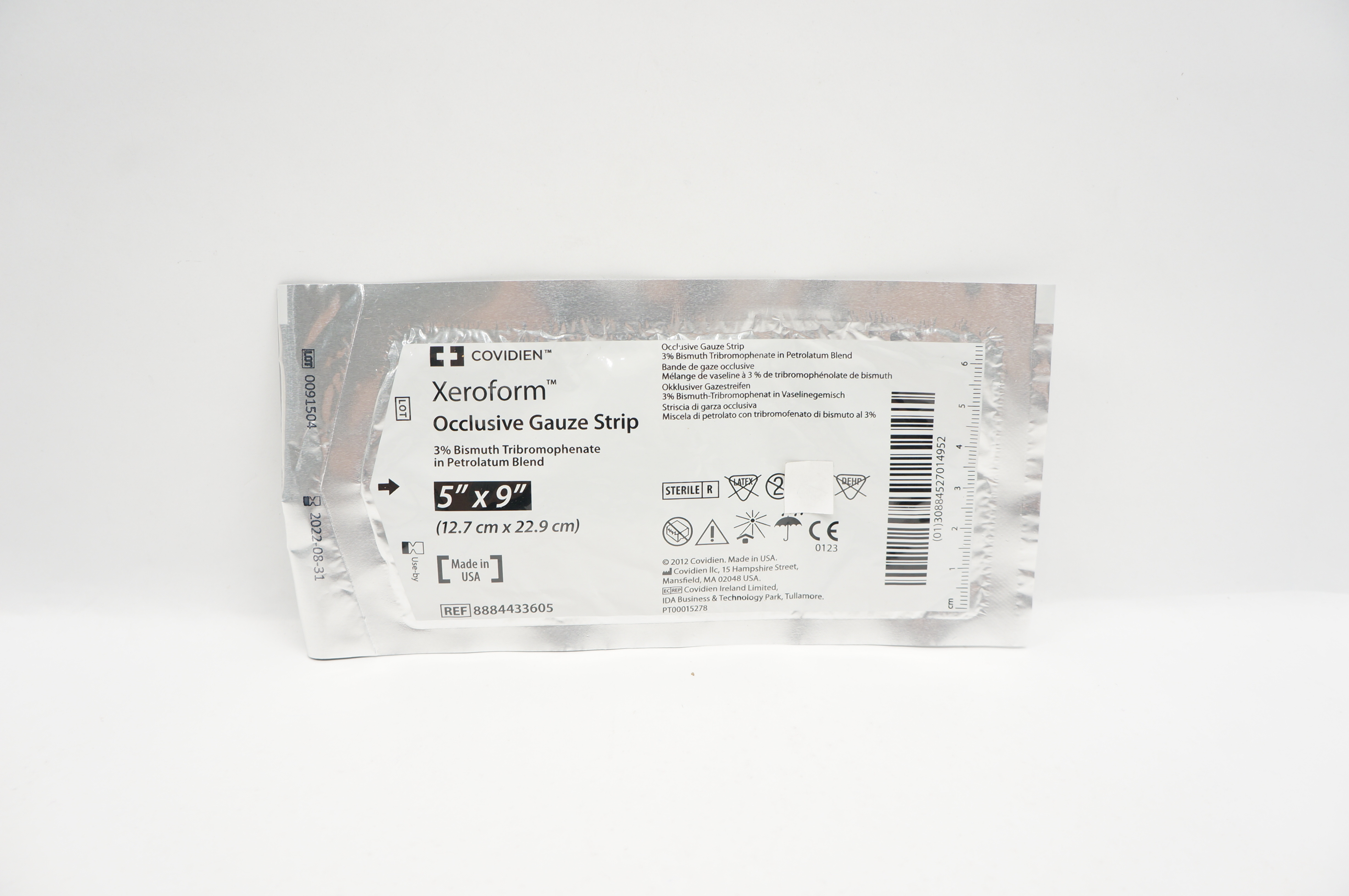 Covidien 8884433605 Xeroform Occlusive Gauze Strip 5 inch x 9 inch (x)