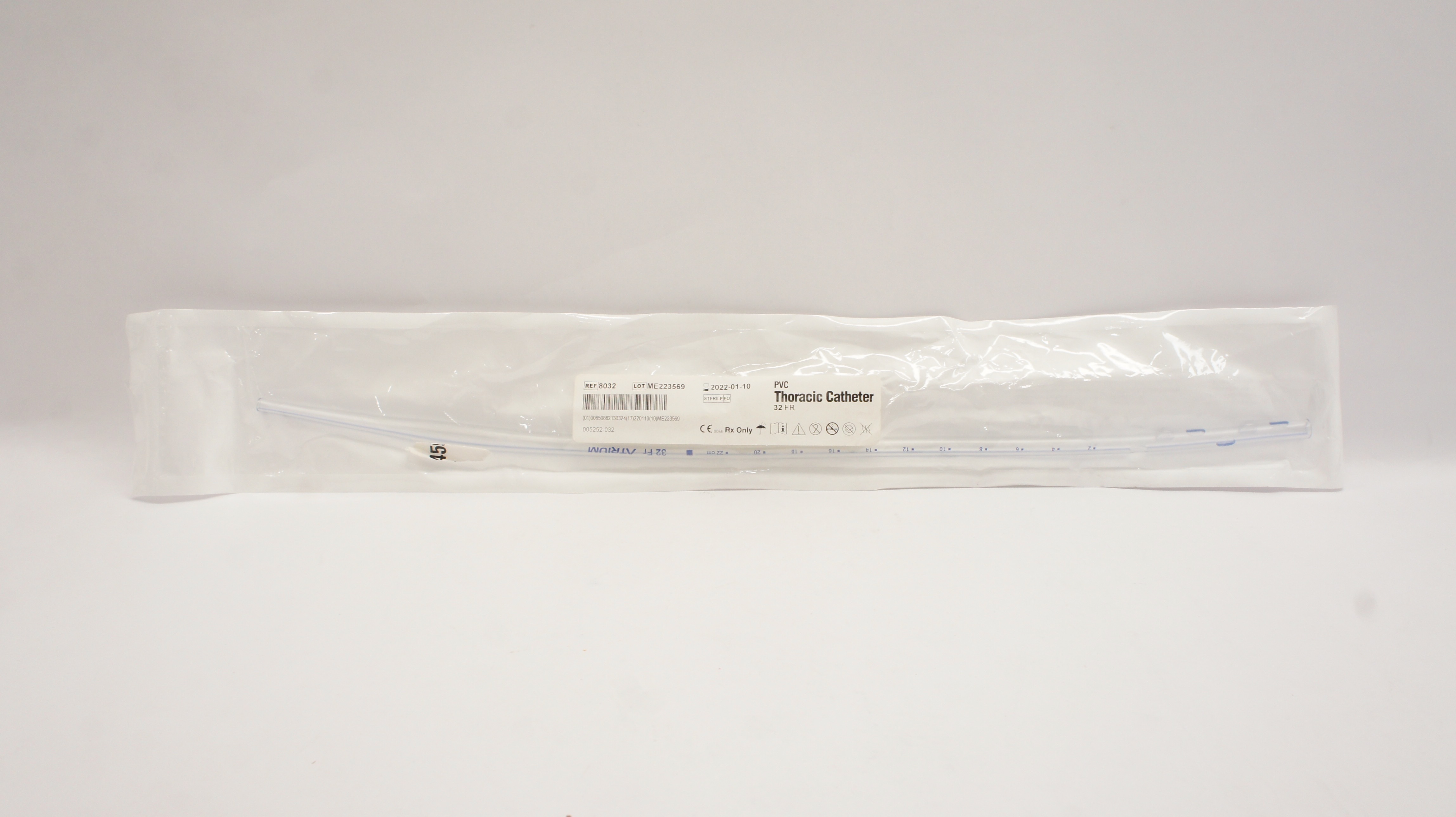 Atrium 8032 PVC Thoracic Cath. 32 Fr (x)