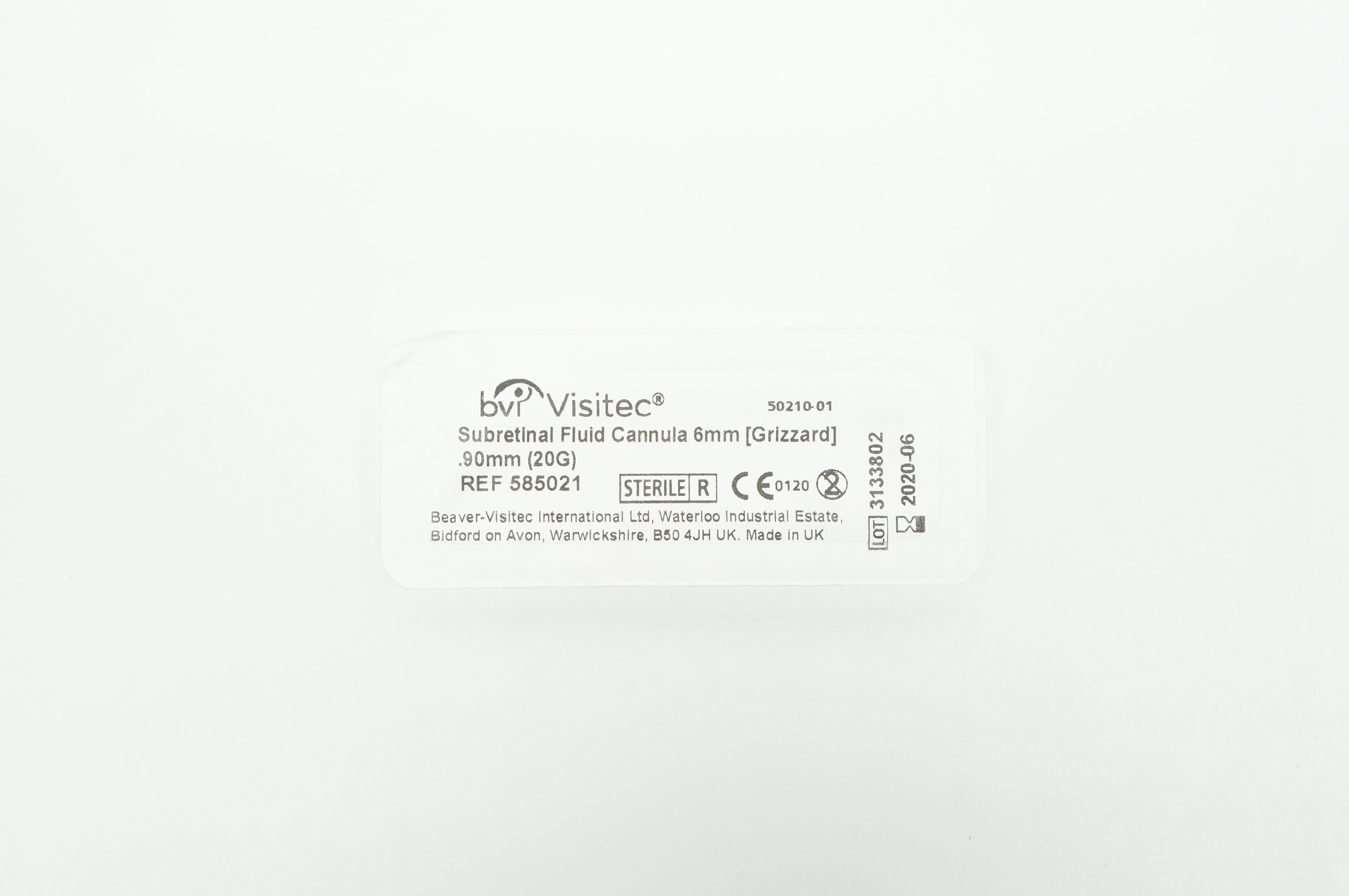 BVI 50210-01 Visitec Subretinal Fluid Cannula 6mm 0.90mm (x)