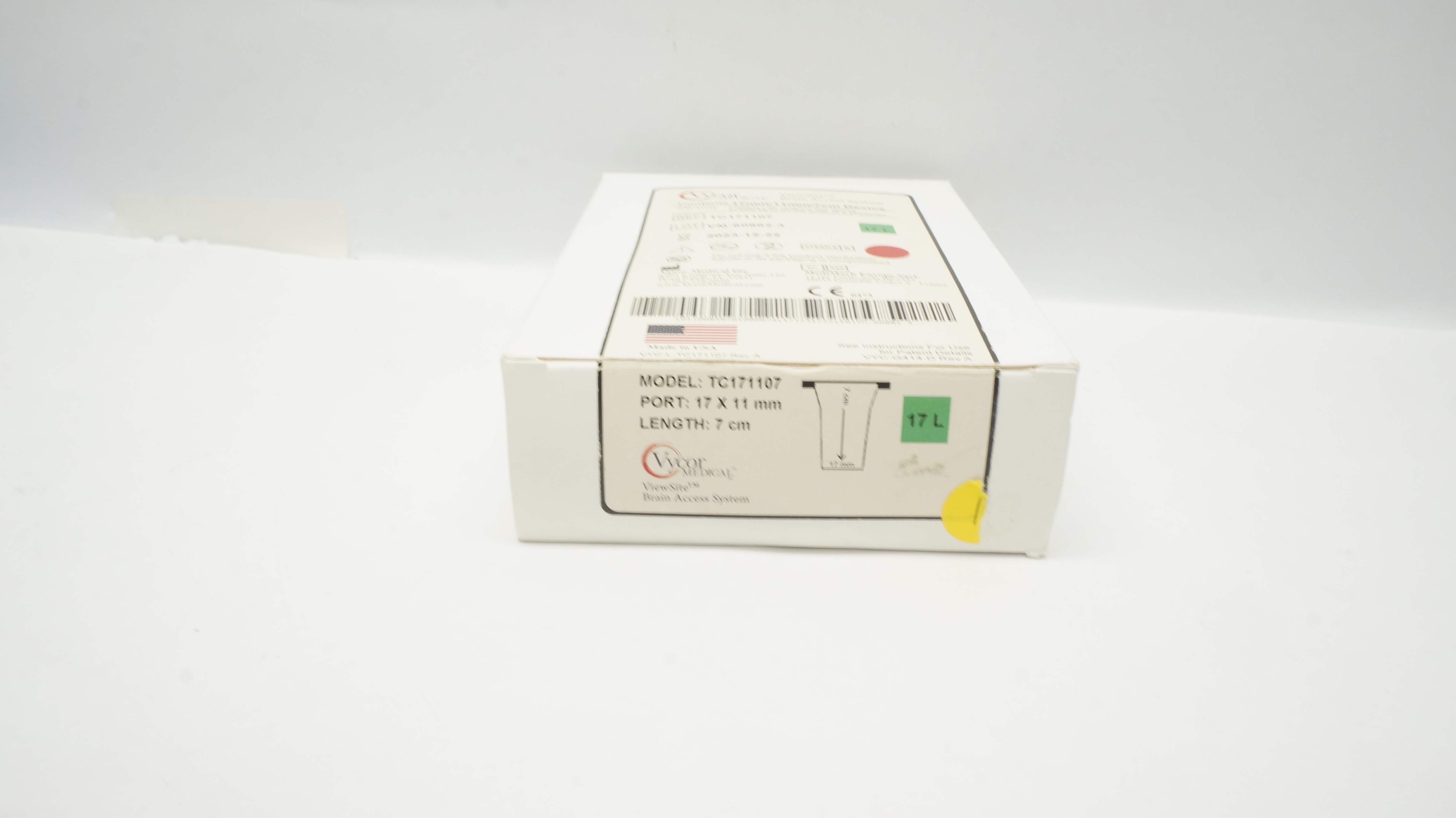 Vycor Medical TC171107 ViewSite Brain Access System 17mm x 11mm x 7cm 17L (x)