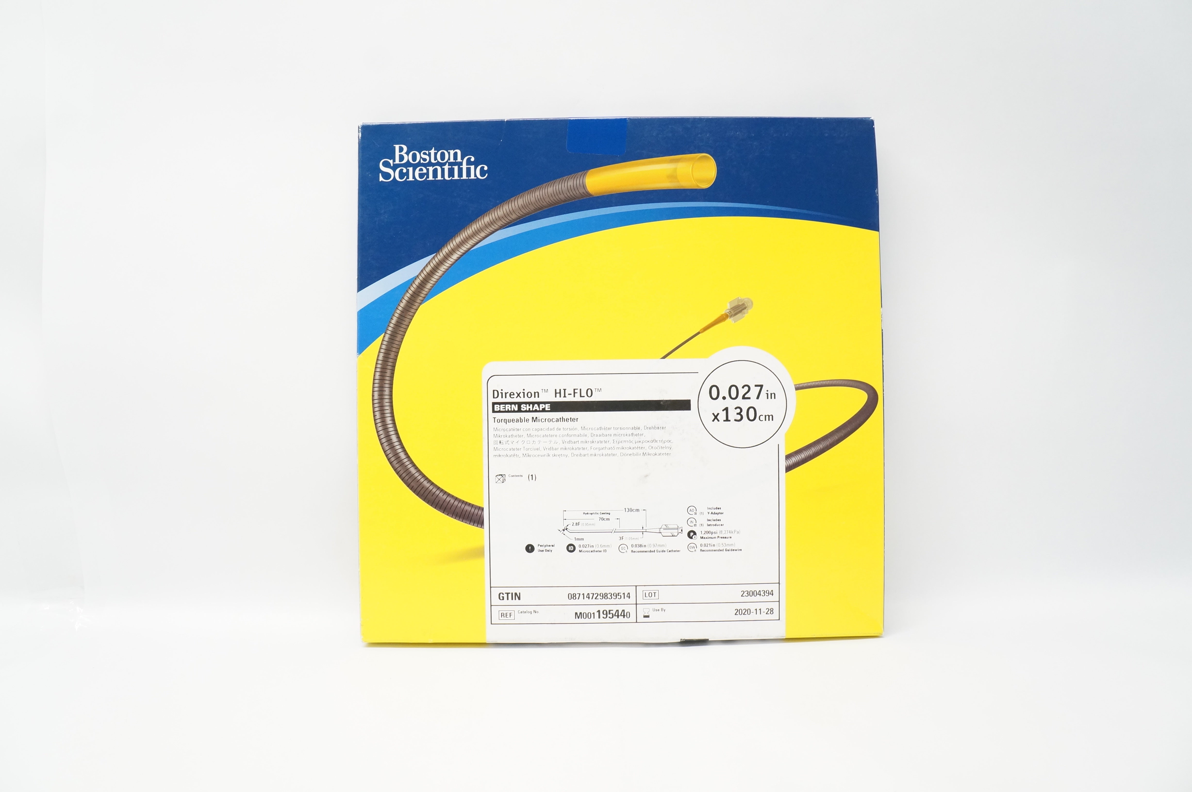 Boston Scientific 19544 Direxion HI-FLO Bern Shape 0.027inch x 130cm (x)