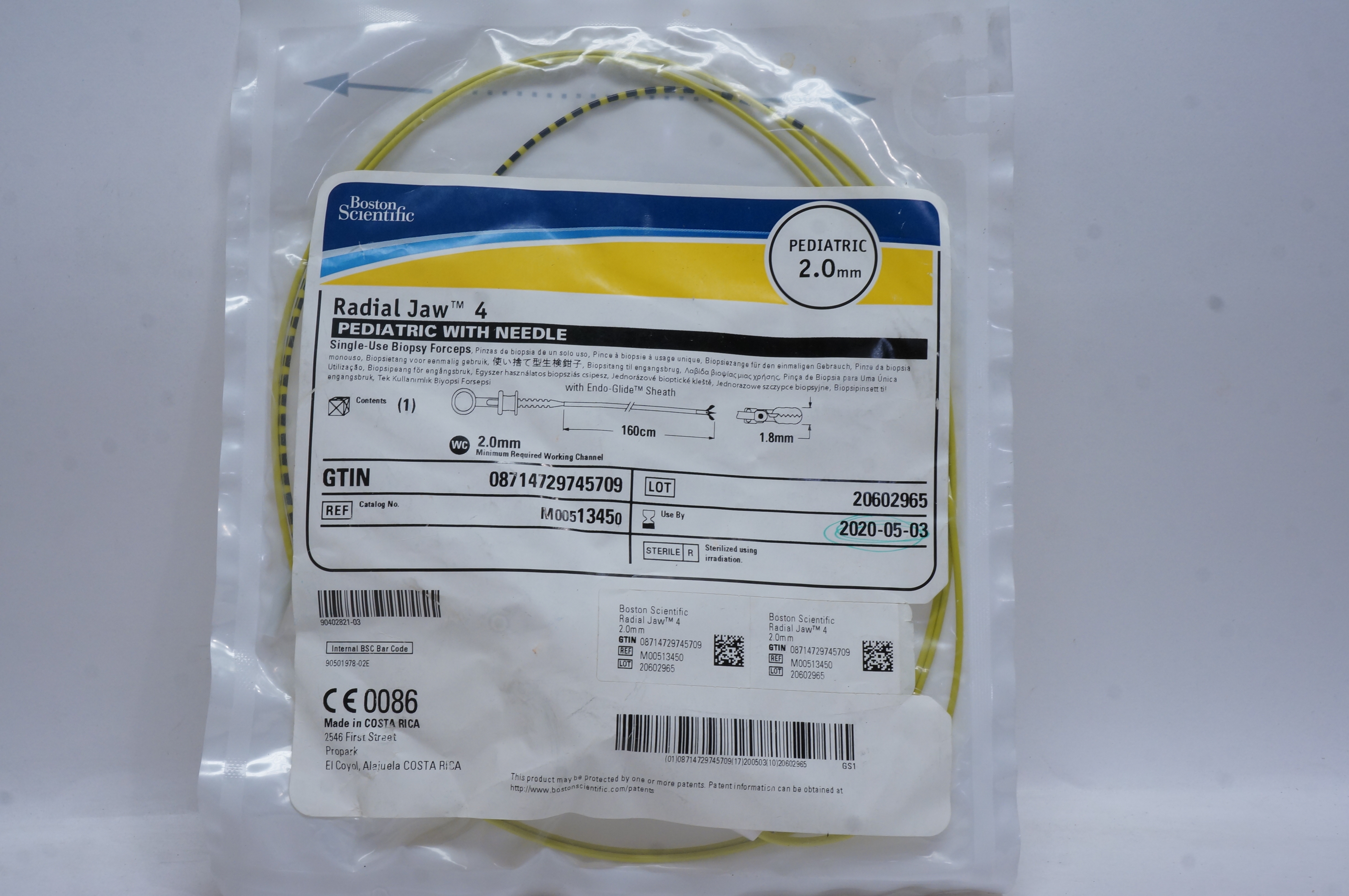 Boston Scientific 1345 Radial Jaw 4 Pediatric With Ndle 2.0mm (x)