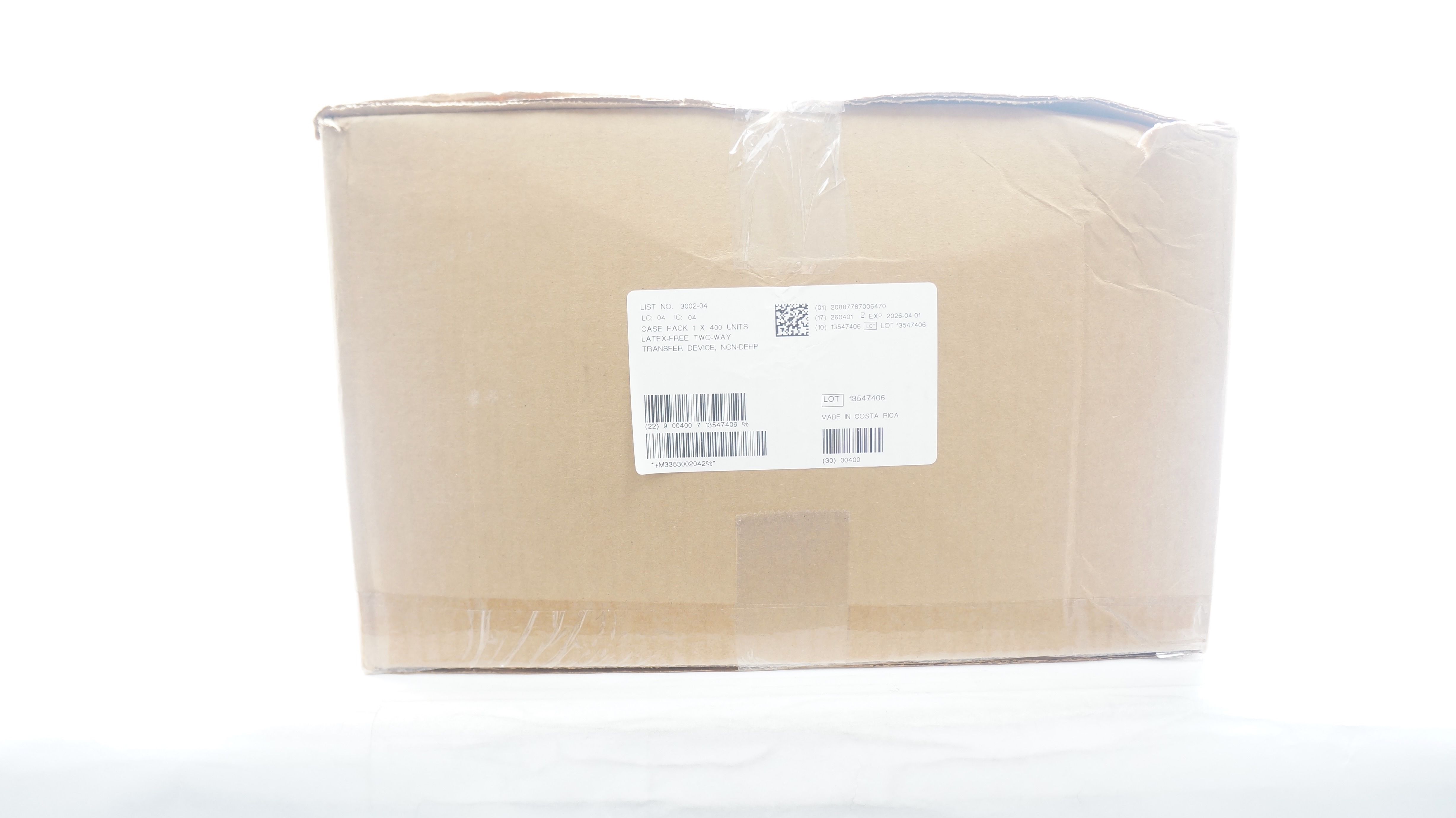 Icu Medical 3002-04 Latex-Free 2-Way Transfer Device,Non-Dehp - Box of 400