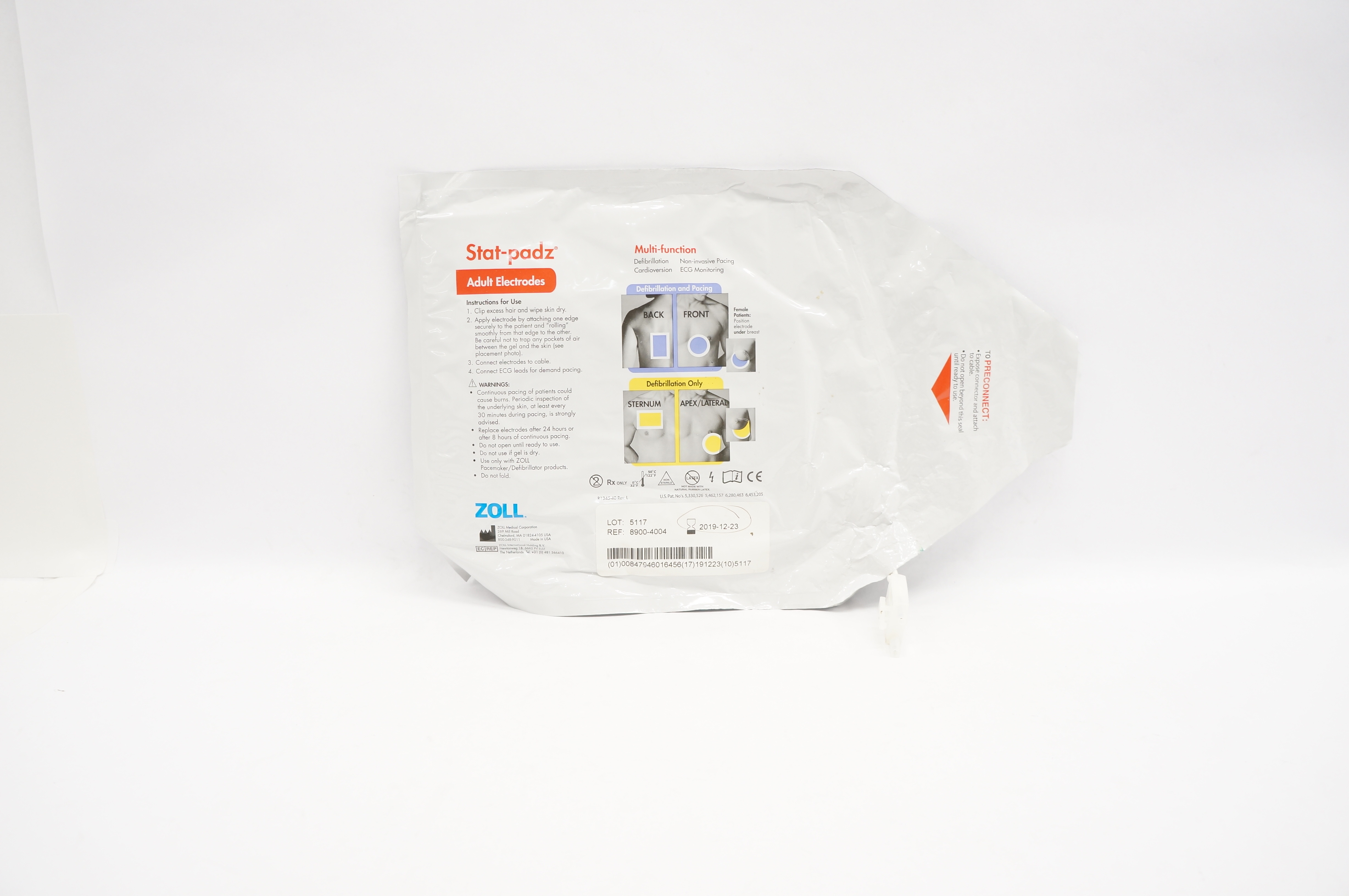 Zoll 8900-4004 Stat-Padz Multi-Function Adult Electrodes (x)