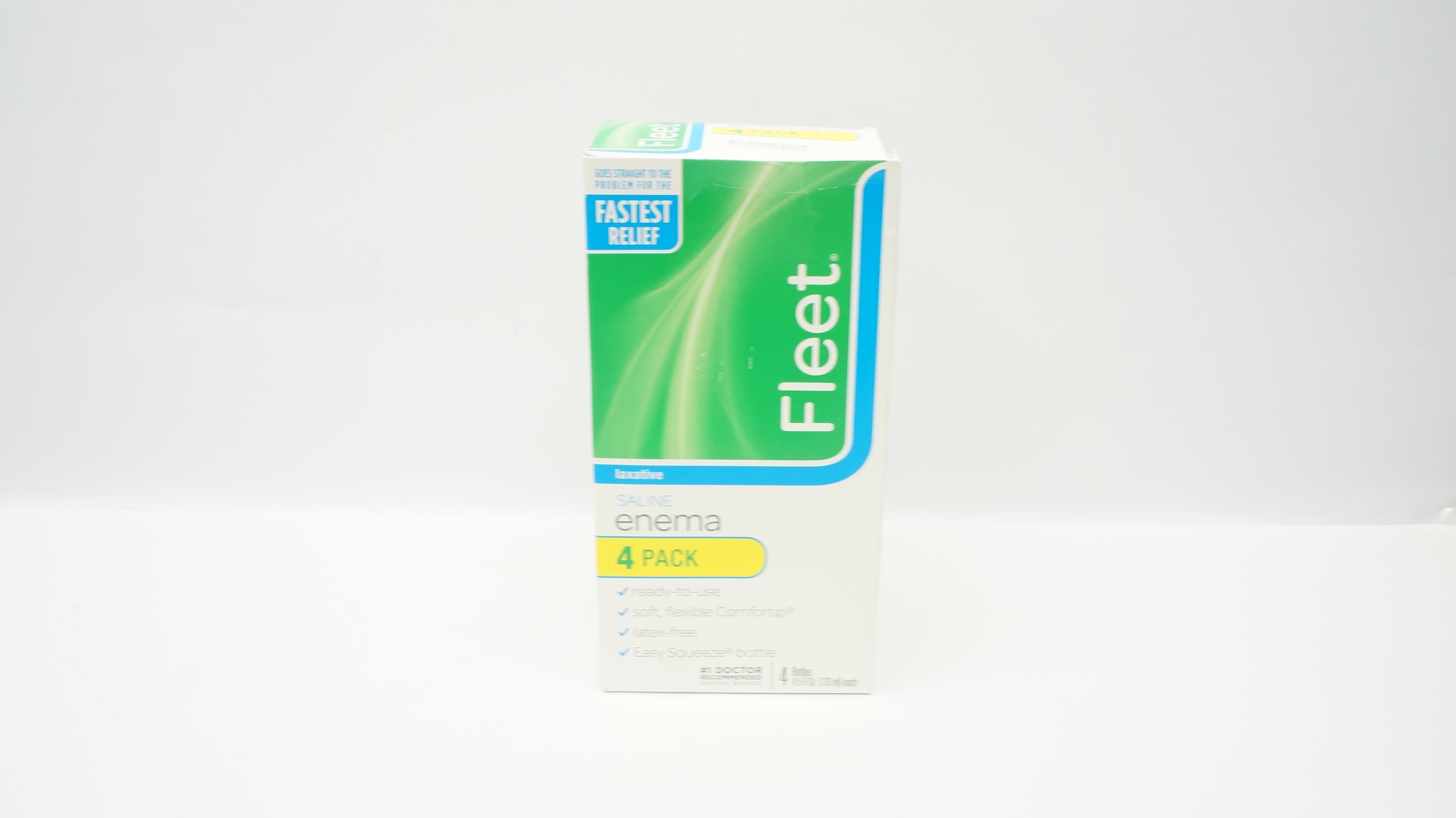Fleet Laxative Saline Enema - Box of 4 Bottles (x)