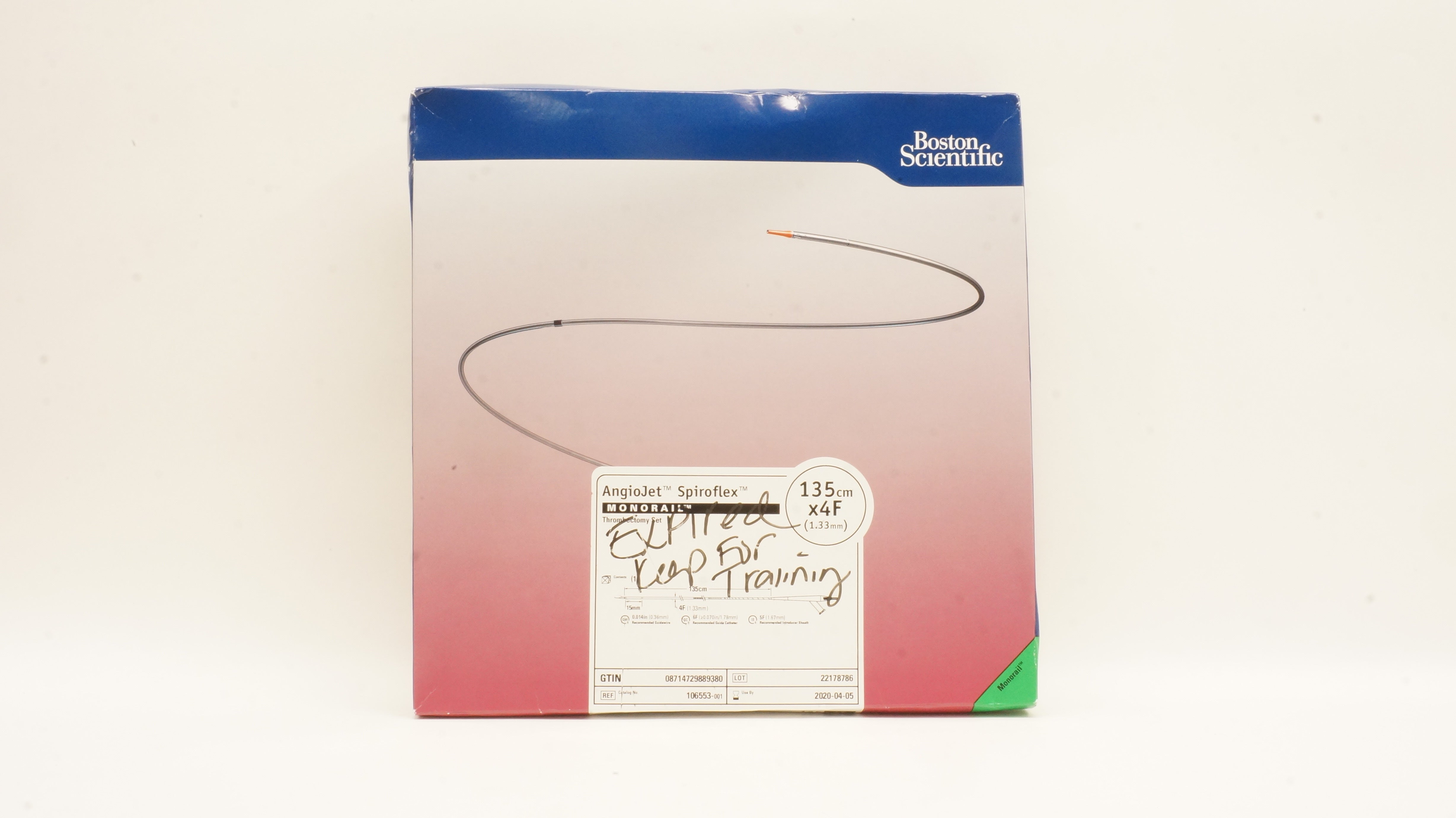 Spiroflex Ga Boston Scientific 106553 AngioJet Spiroflex Monorail 135cm x 4F (x)