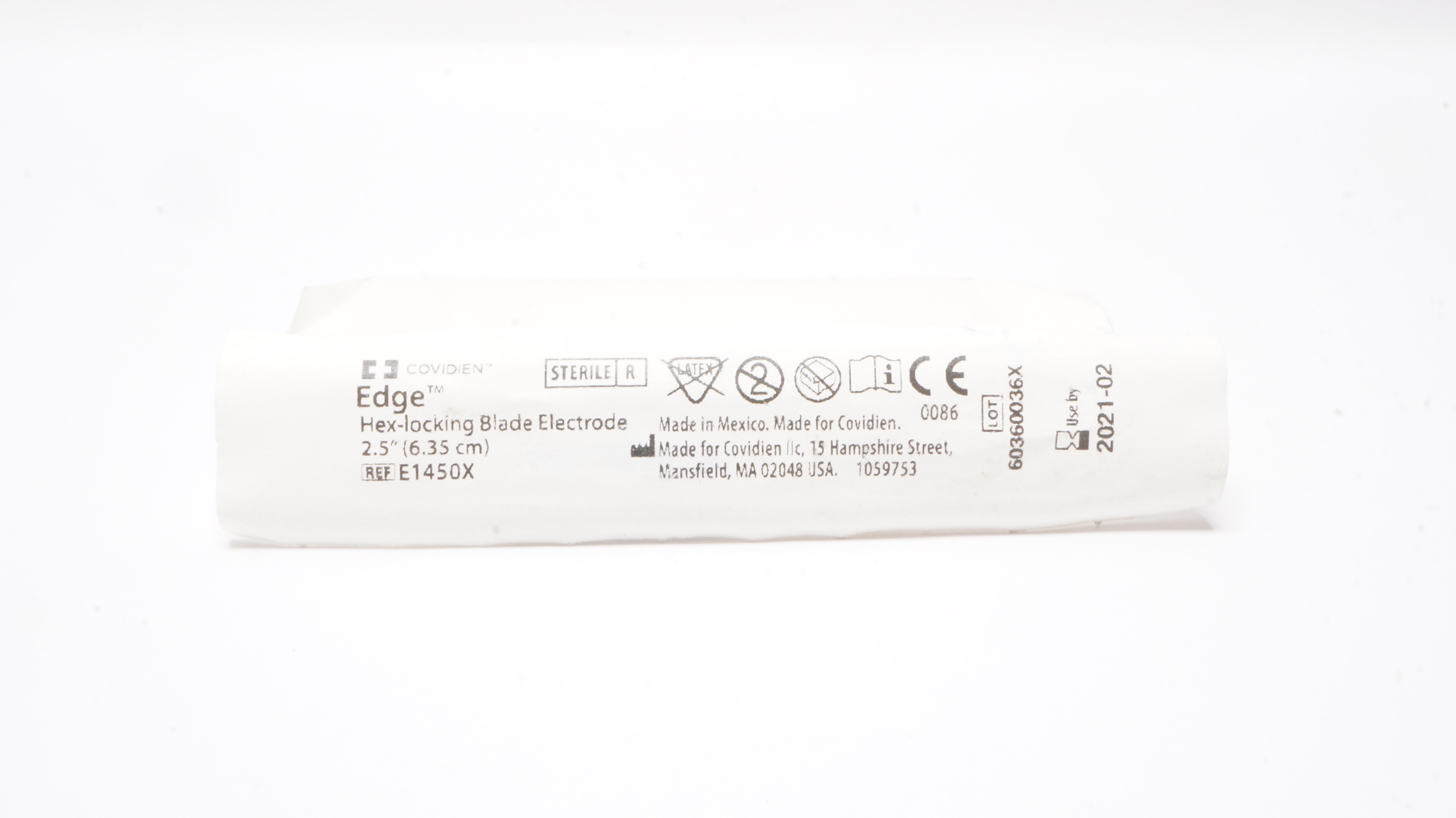 Covidien E1450X Edge Hex-locking Blade Electrode 2.5inch (x)