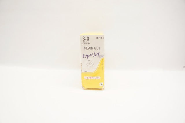 Ethicon H810H Plain Gut 3-0 FS-1 24mm 3/8c Reverse Cutting,27In -Pack of 36 (x)