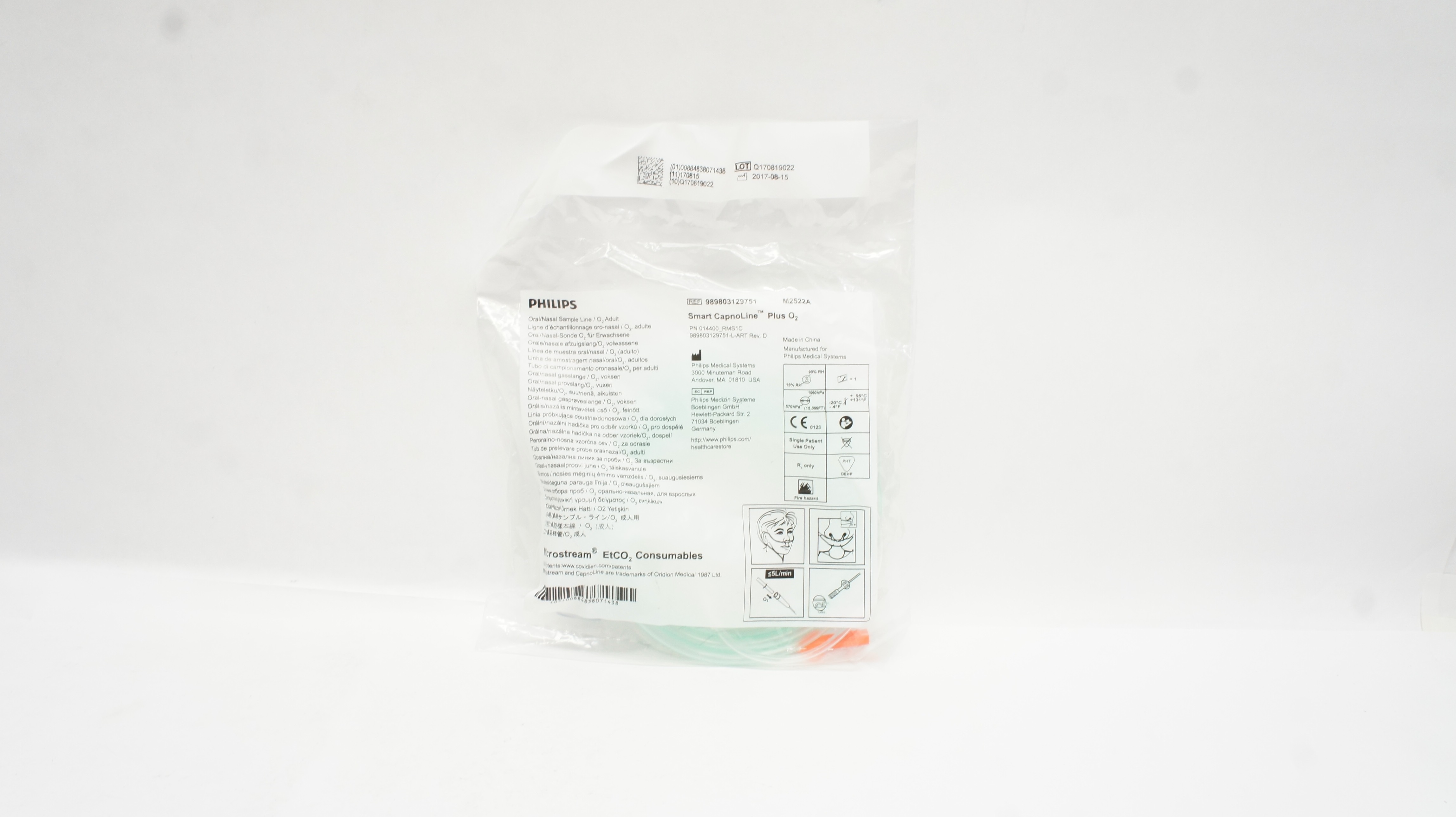 Philips Medical 989803129751 Smart CapnoLine Plus O2, Adult