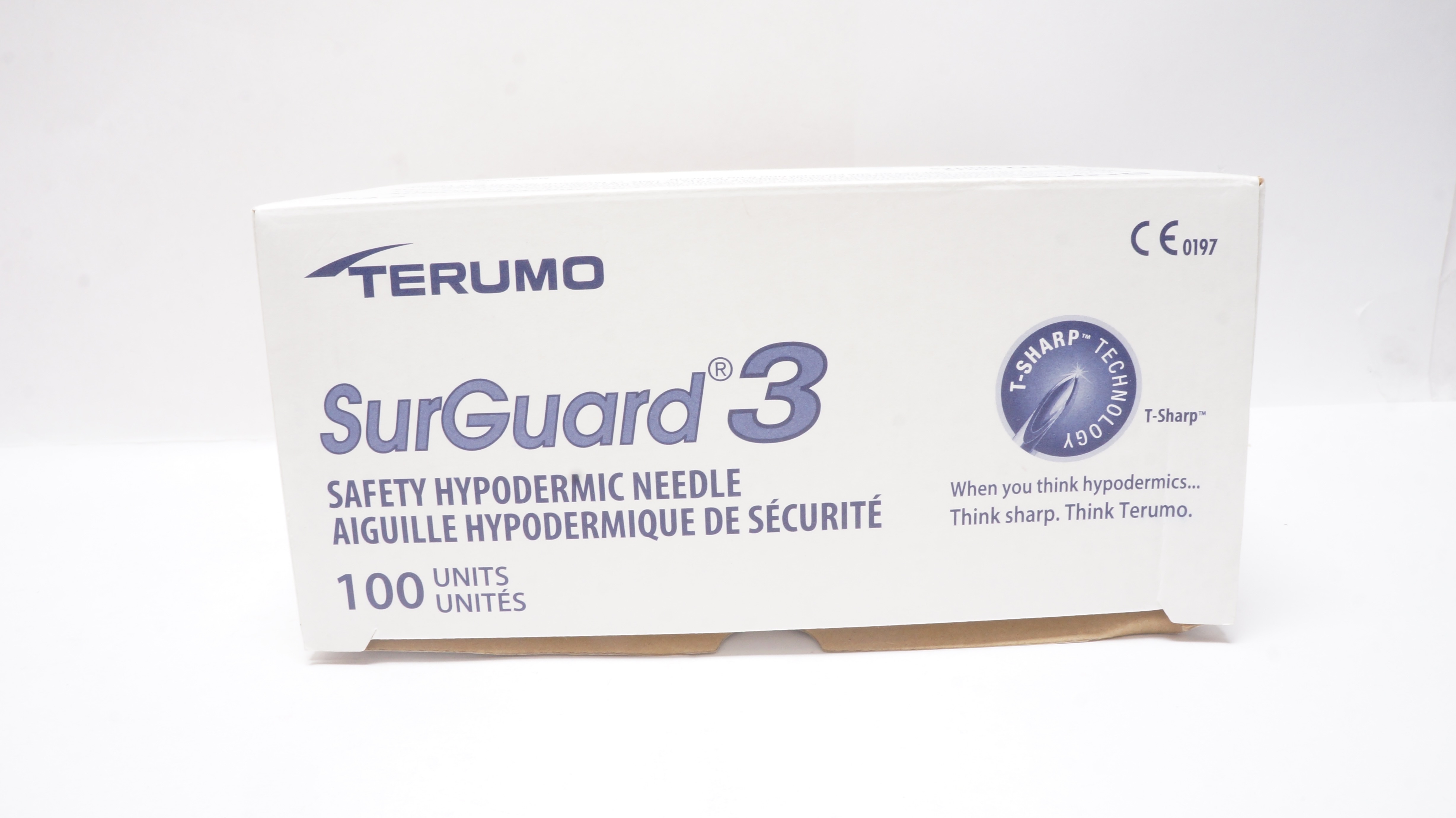 Terumo SG3-2516 SurGuard 3 Safety Ndle 25G x 5/8In - Box of 100
