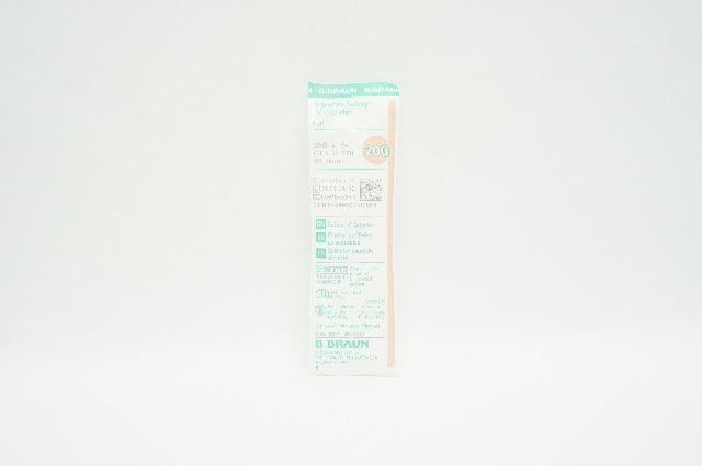 Braun 4252535-02 Introcan Safety IV Cath. 20G x 1-1/4inch 60ml/min