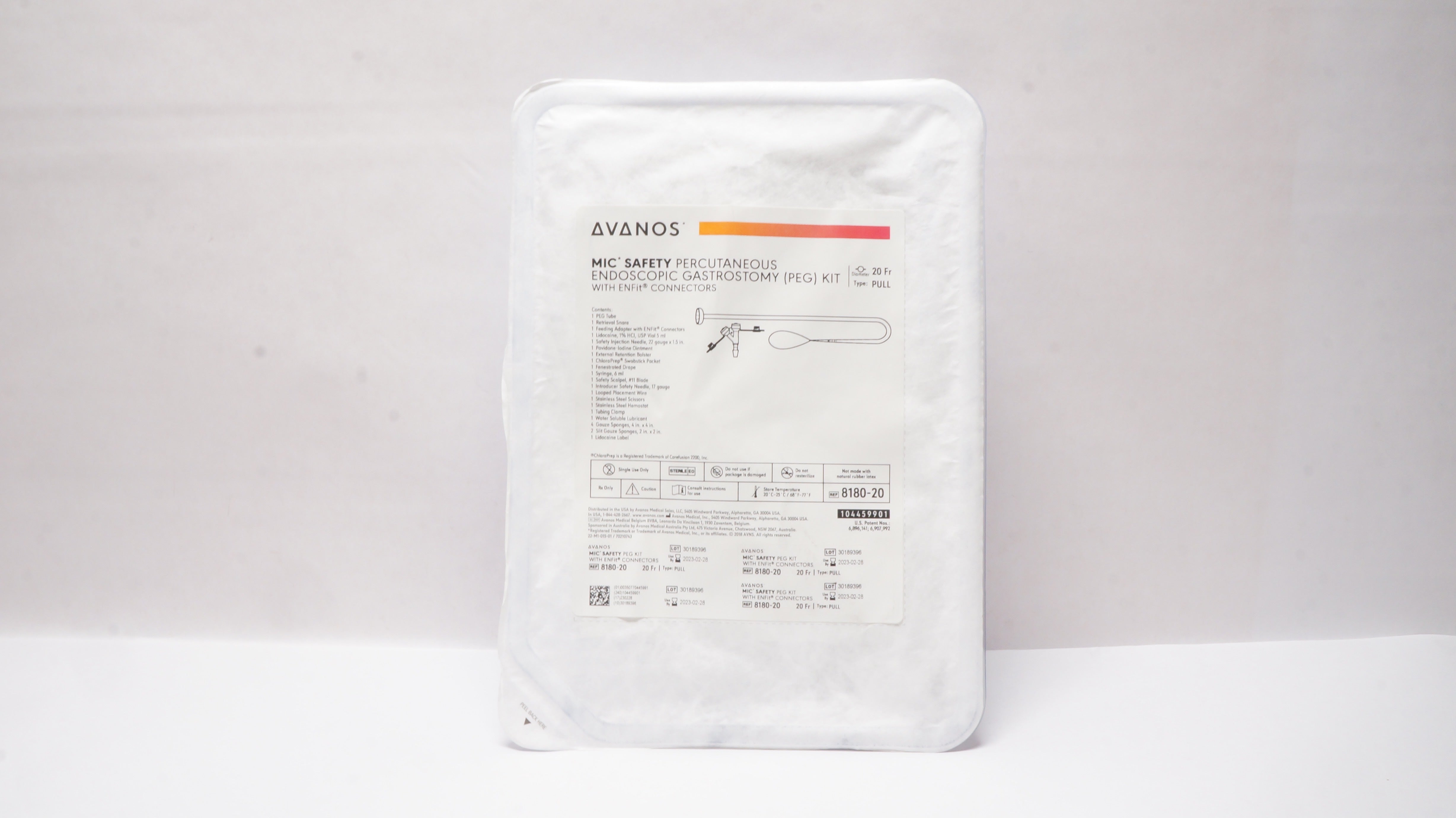 Avanos 818020 MIC Safety Percutaneous Endoscopic Gastrostomy Kit 20Fr (x)