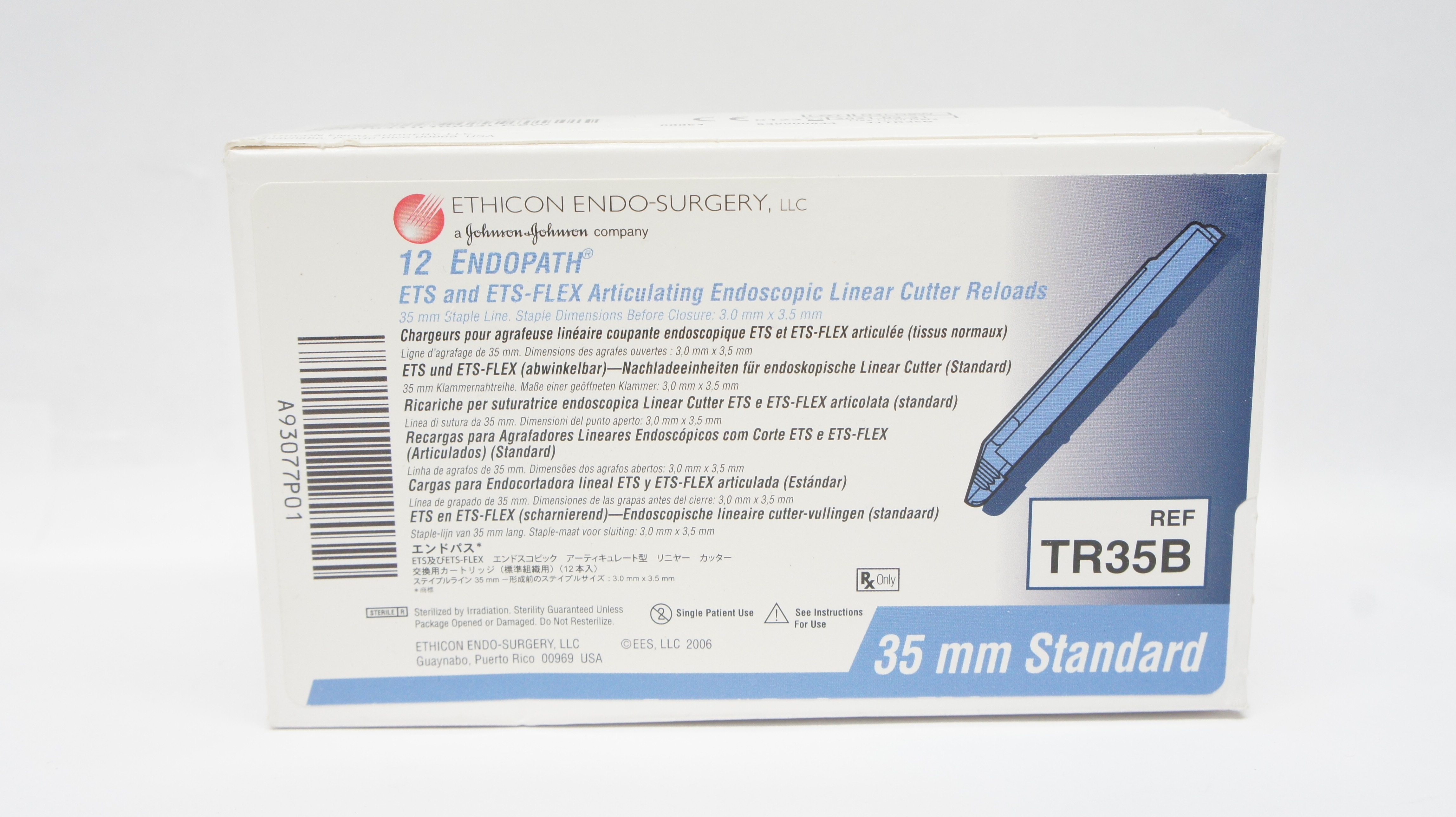 Ethicon TR35B Endopath ETS and ETS-FLEX Reload 3.0mm x 3.5mm - Box of 12 (x)