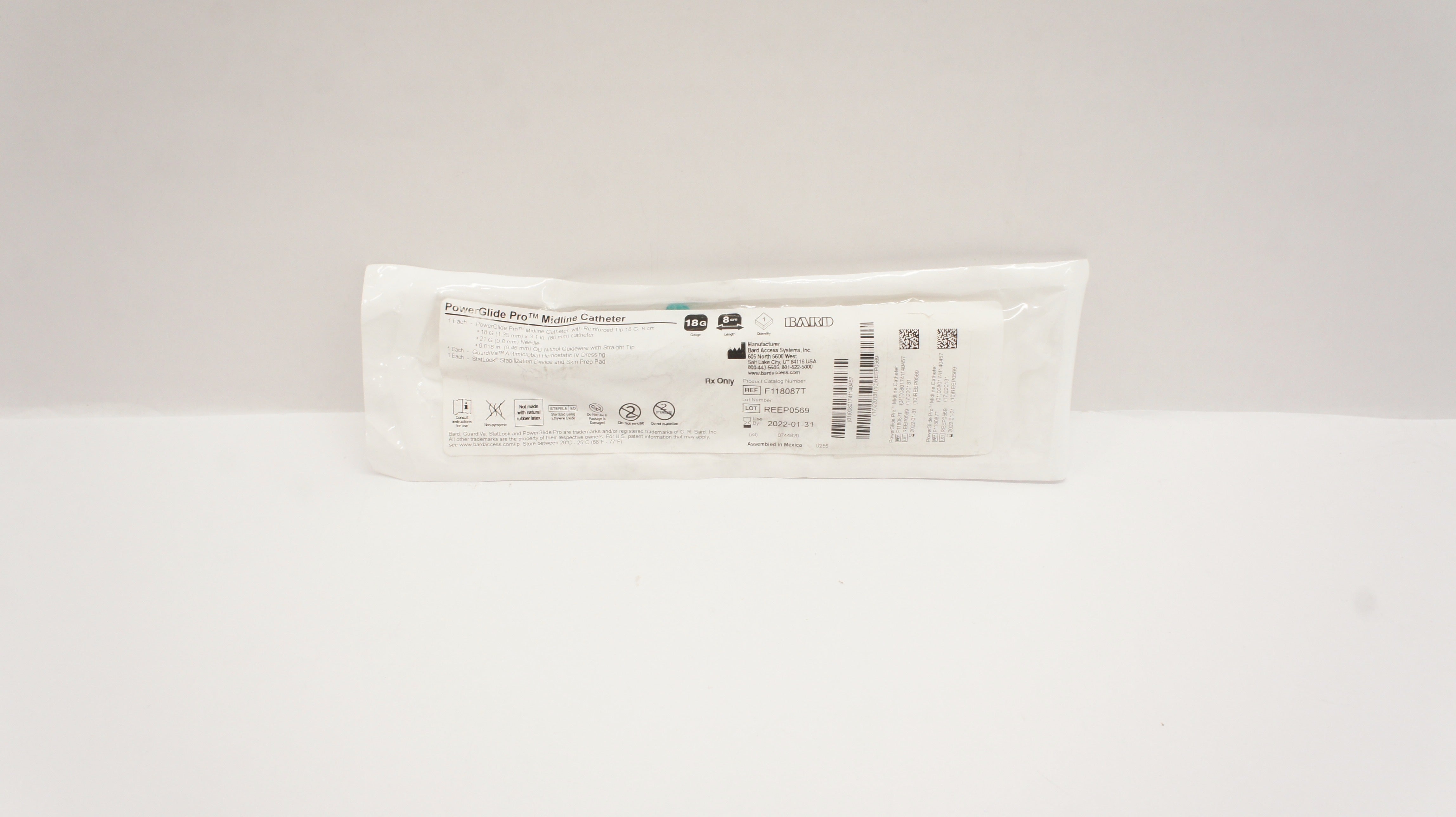 Bard F118087T PowerGlide Pro Midline 8cm (x)