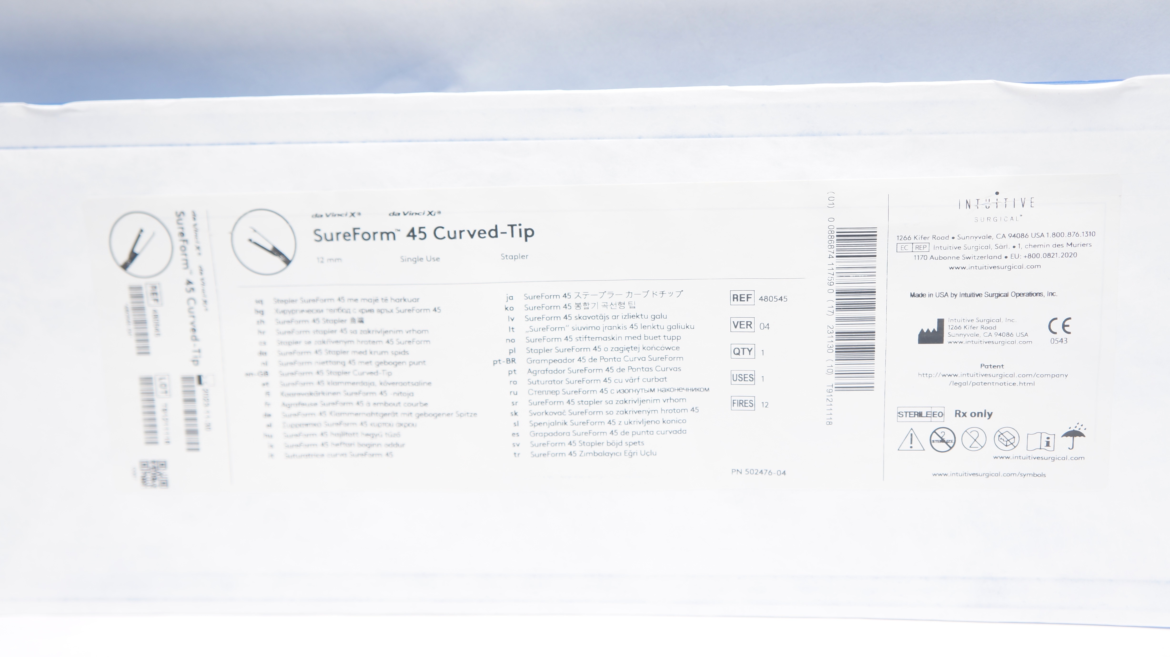 Intuitive Surgical 480545 da Vinci X, Xi Stepler SureForm 45