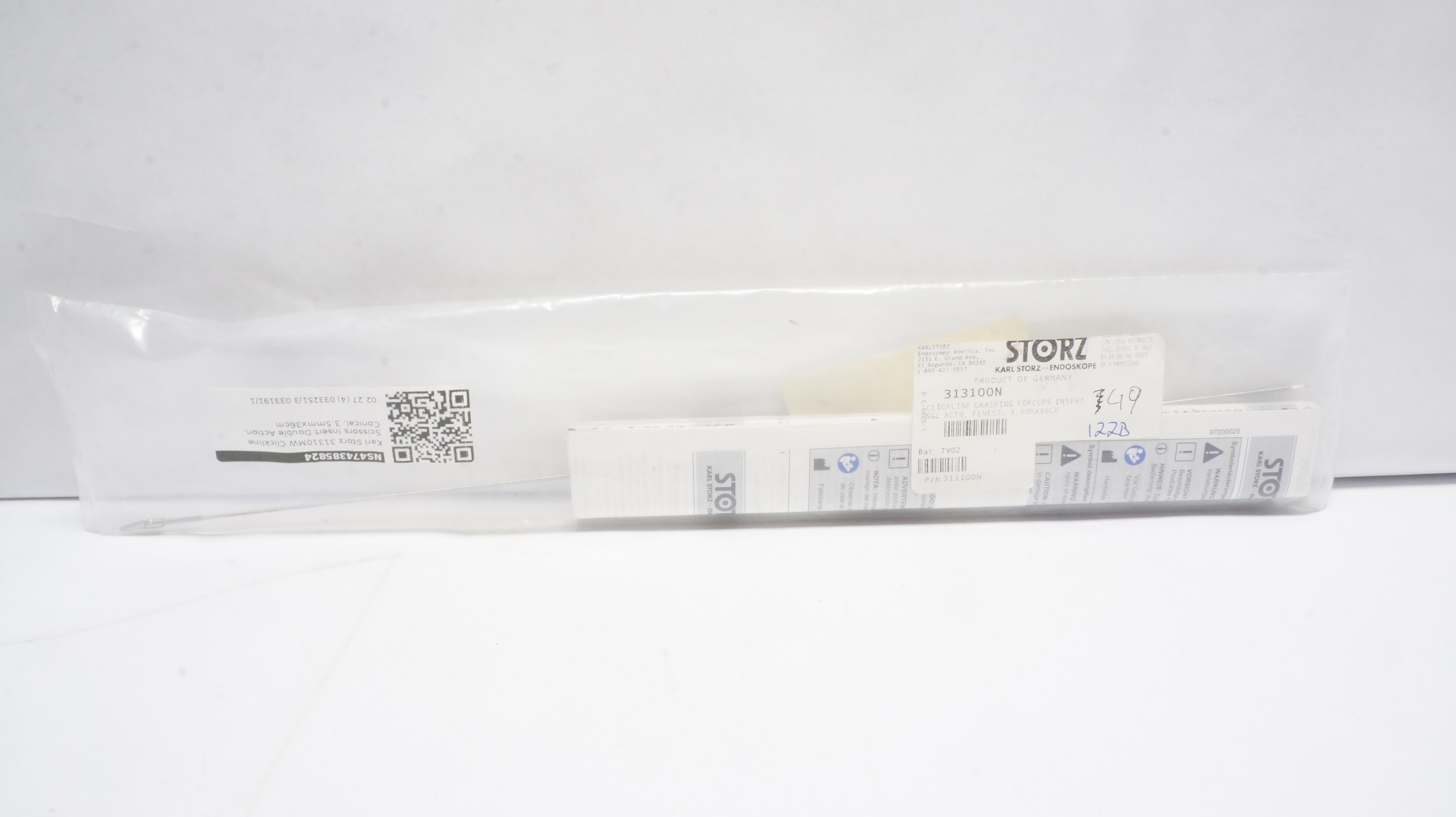 Karl Storz 313100N Endoscope Clickline Grasping Forceps Insert